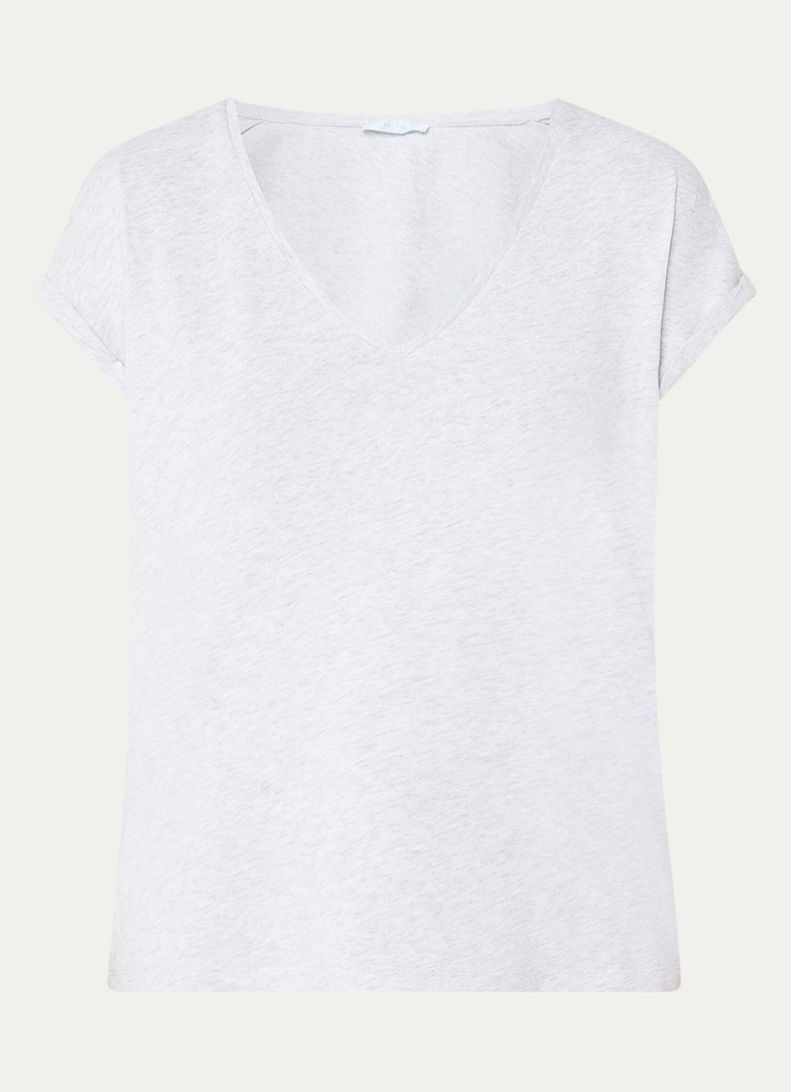 by-bar Momi T-shirt van  katoen - voorkant 2 grijsmele