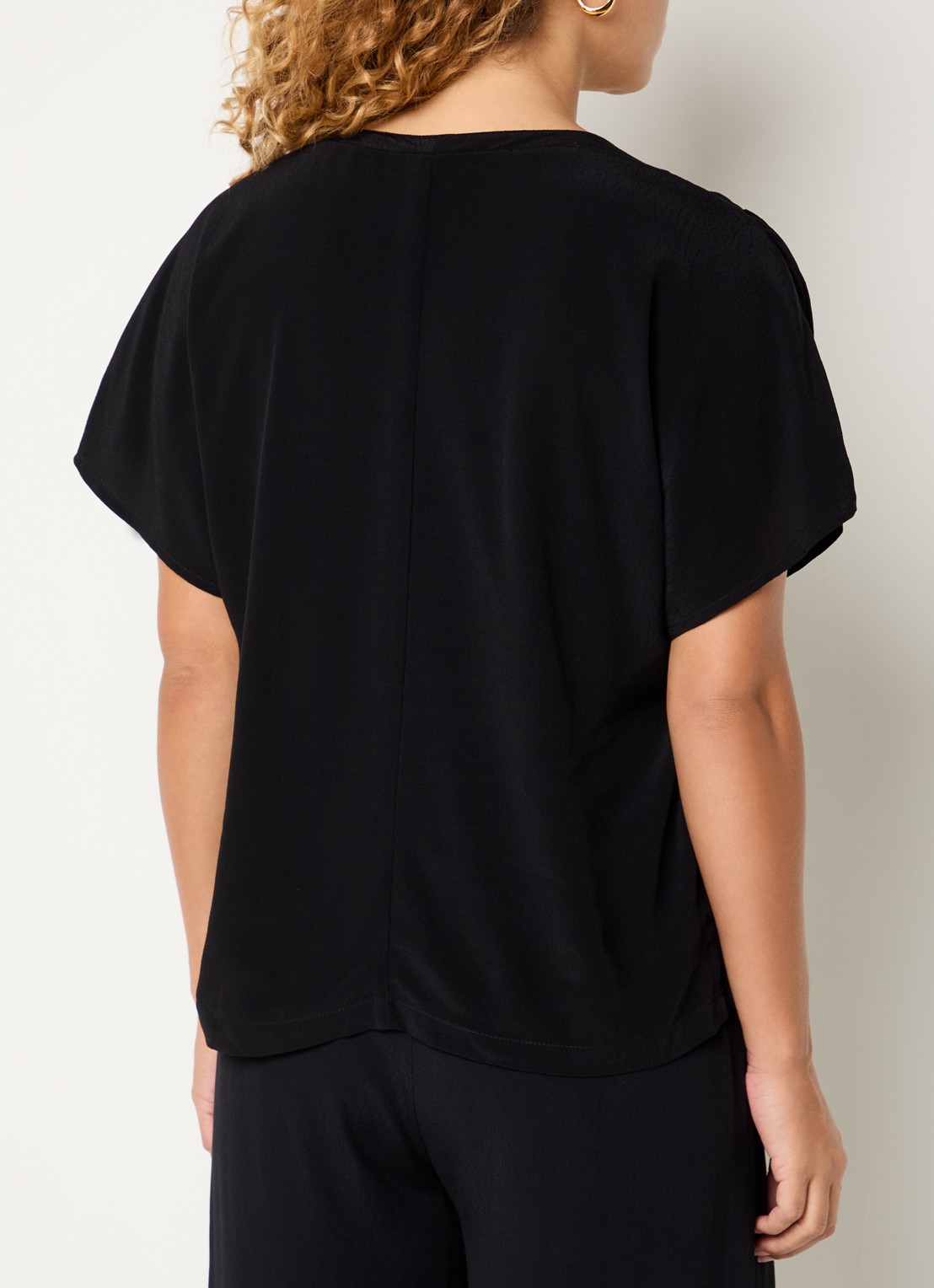 by-bar Moon tuniek met V-hals - achterkant 4 zwart