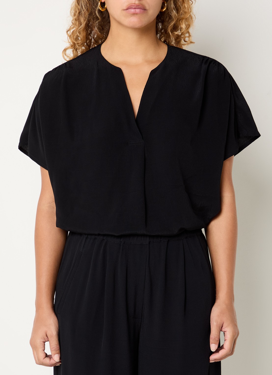by-bar Moon tuniek met V-hals - detail 3 zwart