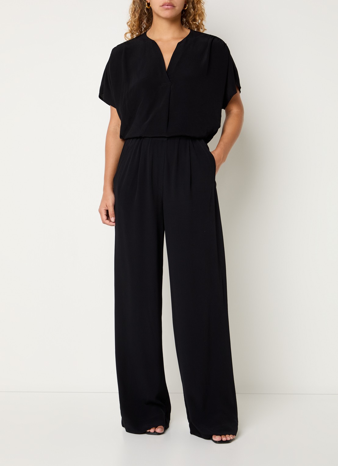 by-bar Moon tuniek met V-hals - voorkant 2 zwart