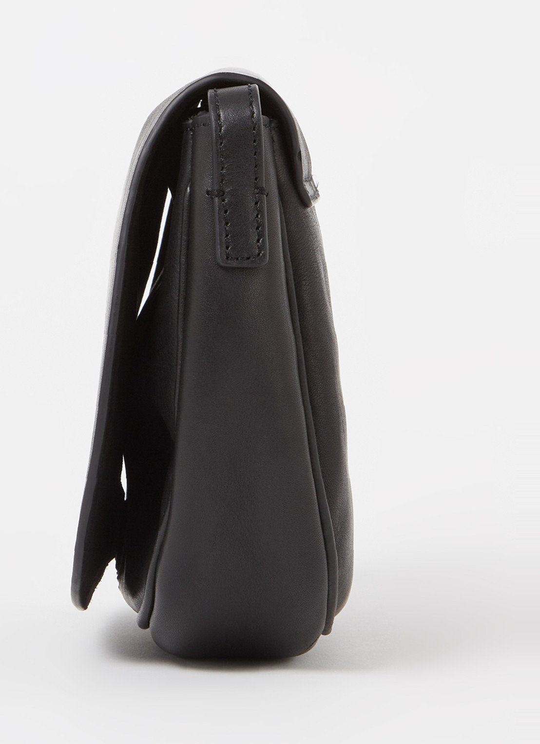 by-bar Paris crossbodytas van leer - detail 2 zwart