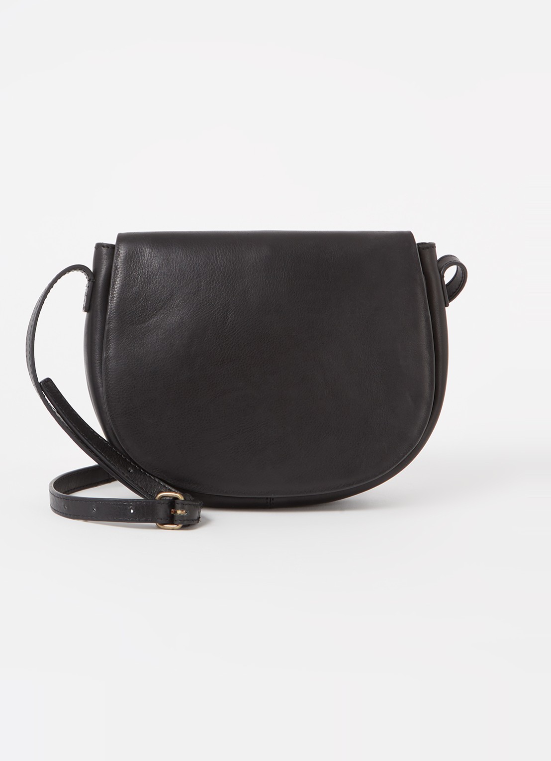 by-bar Paris crossbodytas van leer - voorkant 3 zwart