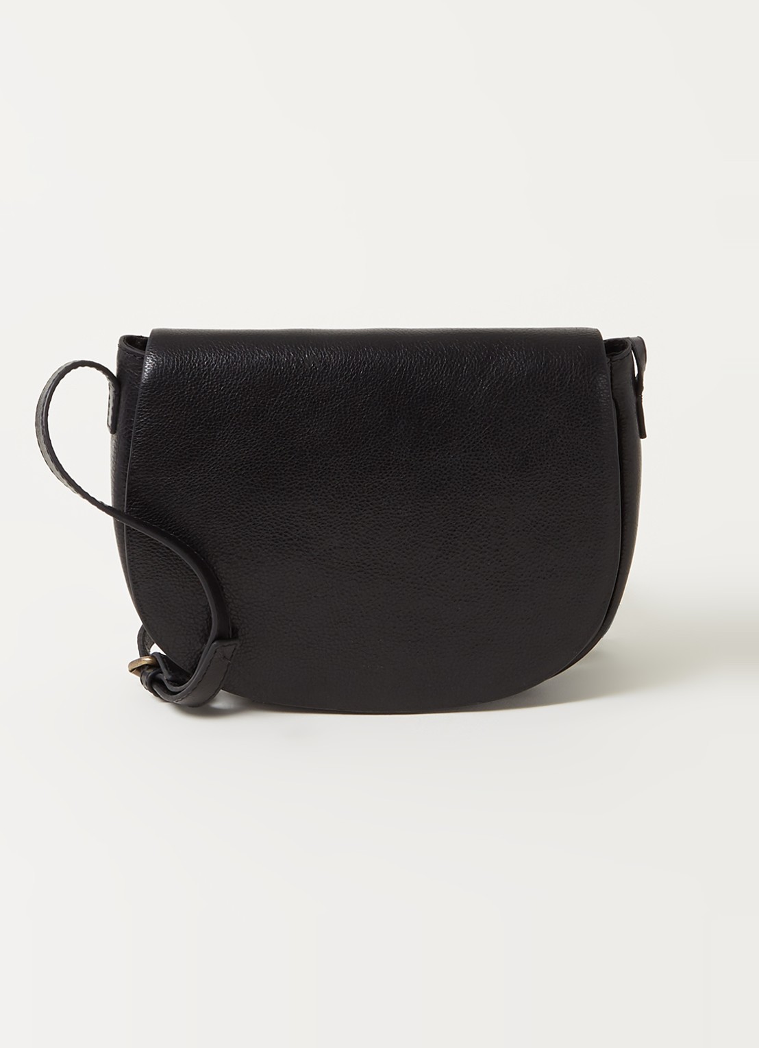 by-bar Paris crossbodytas van leer - voorkant 4 zwart