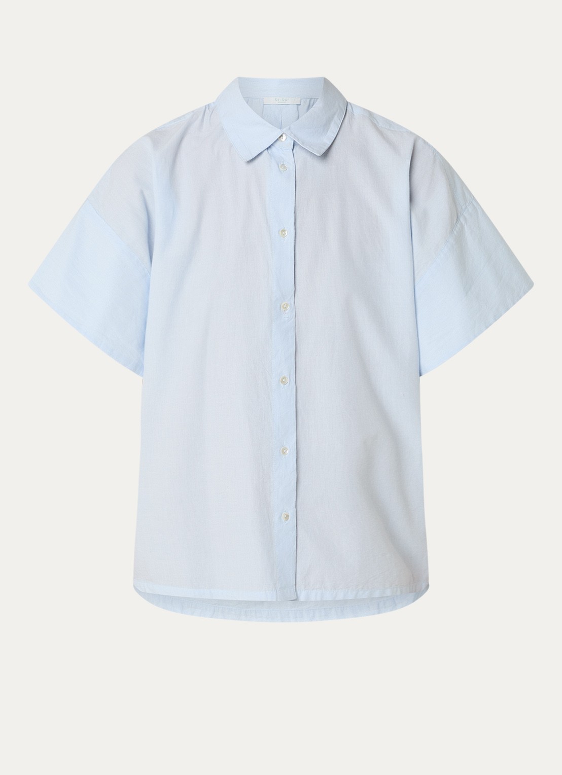 by-bar Pixie blouse met vlindermouw - voorkant lichtblauw