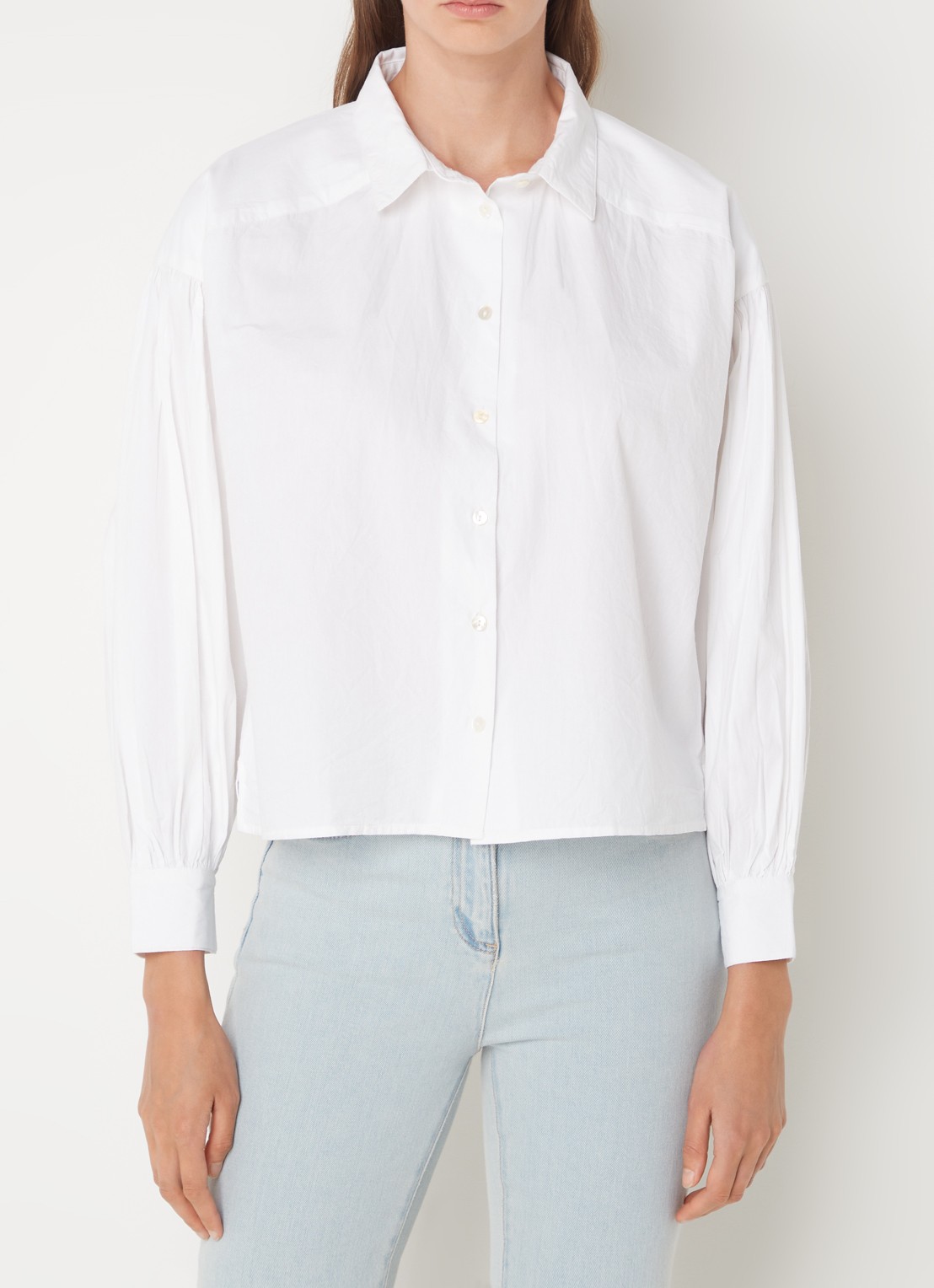 by-bar Sarah blouse met stretch - detail 4 wit