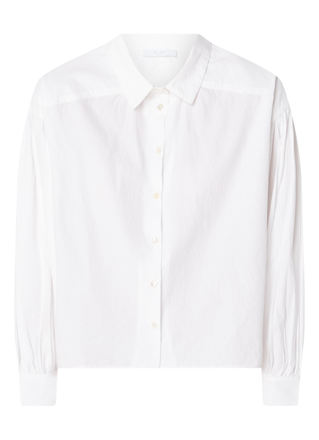 by-bar Sarah blouse met stretch - voorkant 2 wit