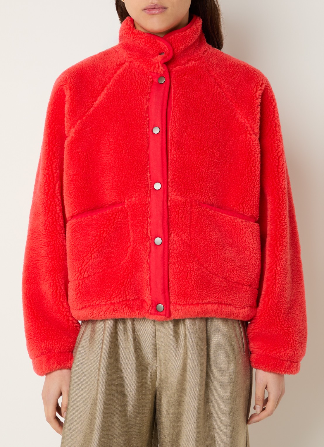 by-bar Steve jack van teddy met steekzakken - detail rood
