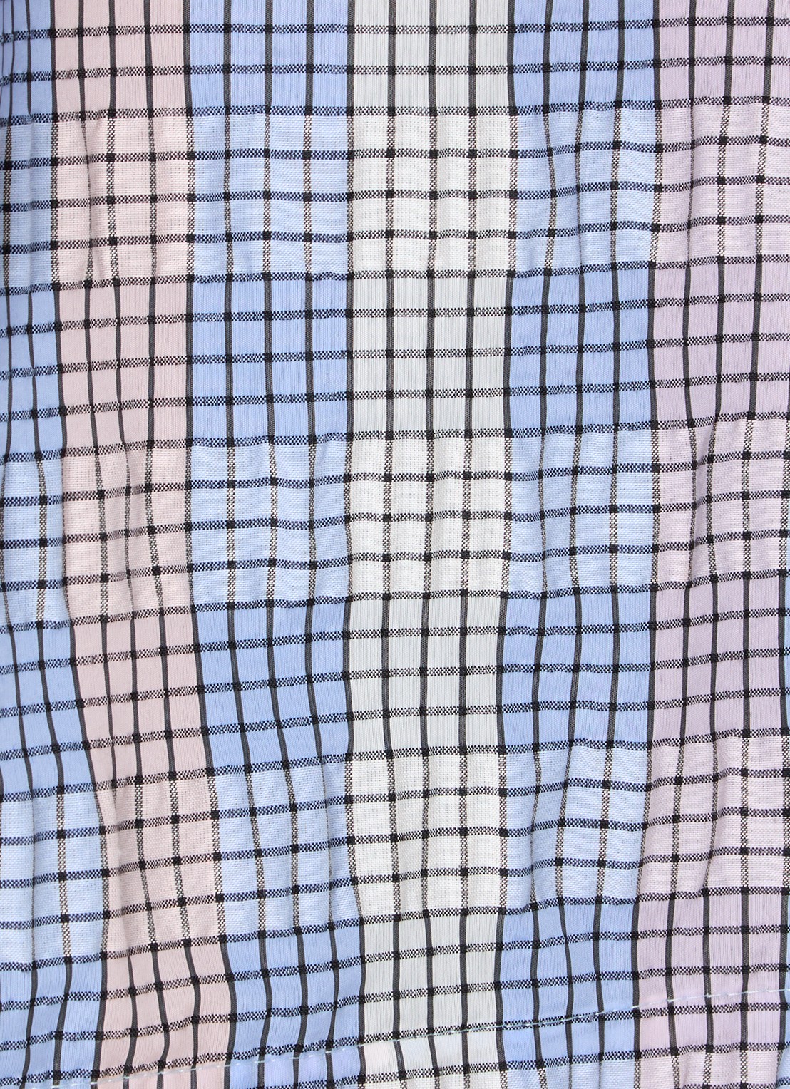 by-bar Vina tuniek met geruit dessin - detail 2 lavendel