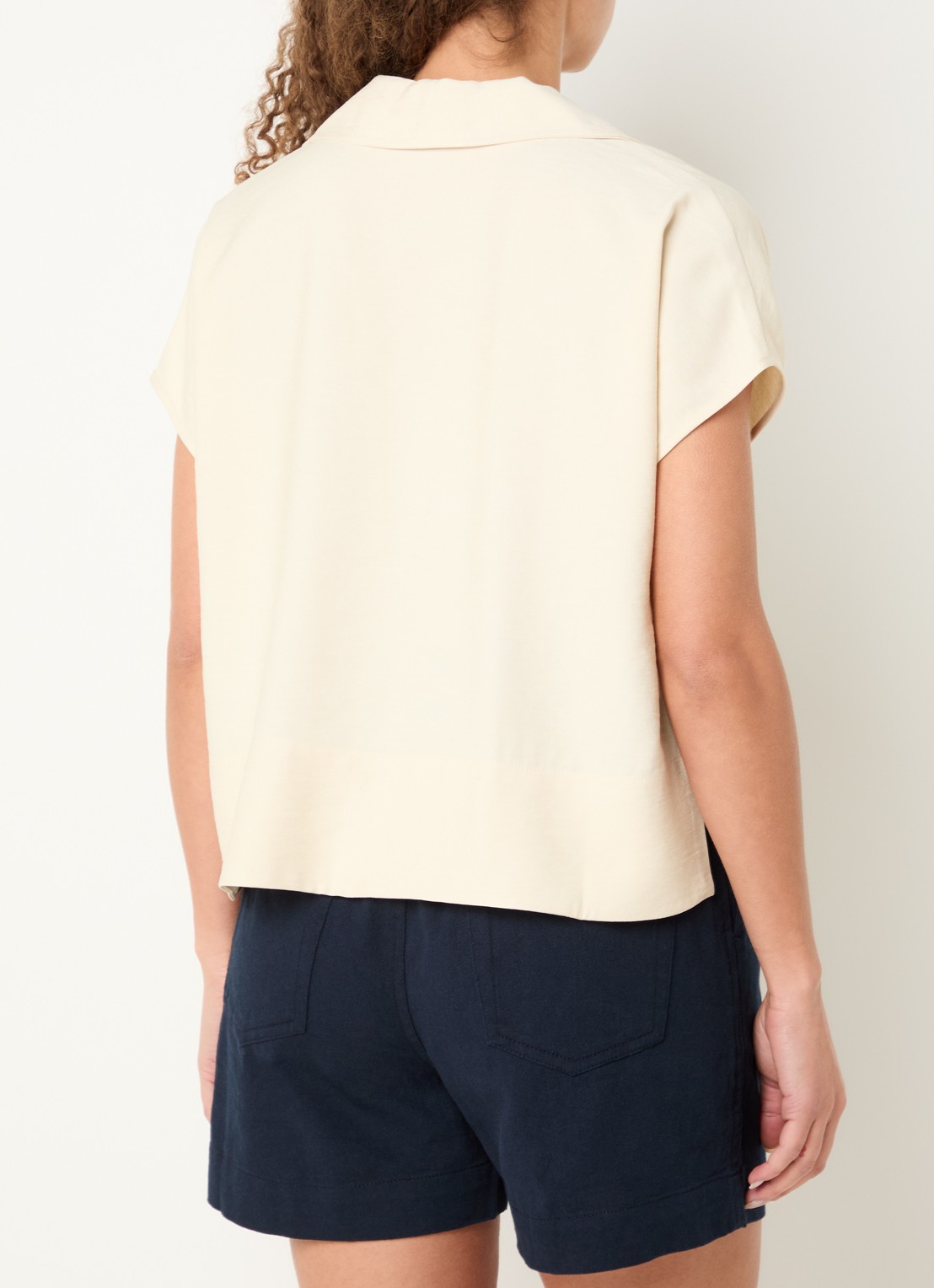 by-bar Zia tuniek met polokraag - achterkant 3 creme
