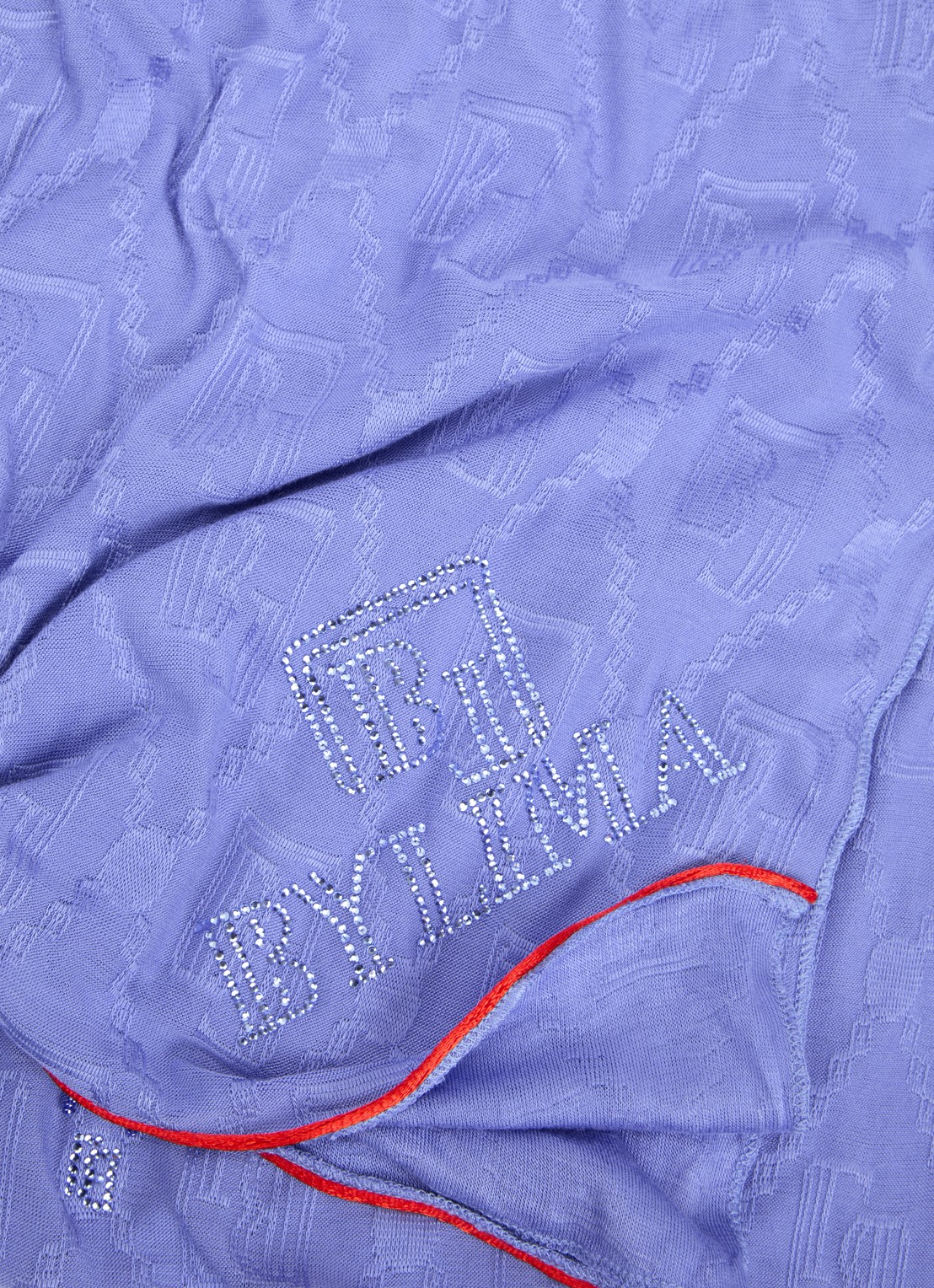 BYLIMA Enchanté sjaal met strass 200 x 75 cm  - detail 3 lavendel / paars