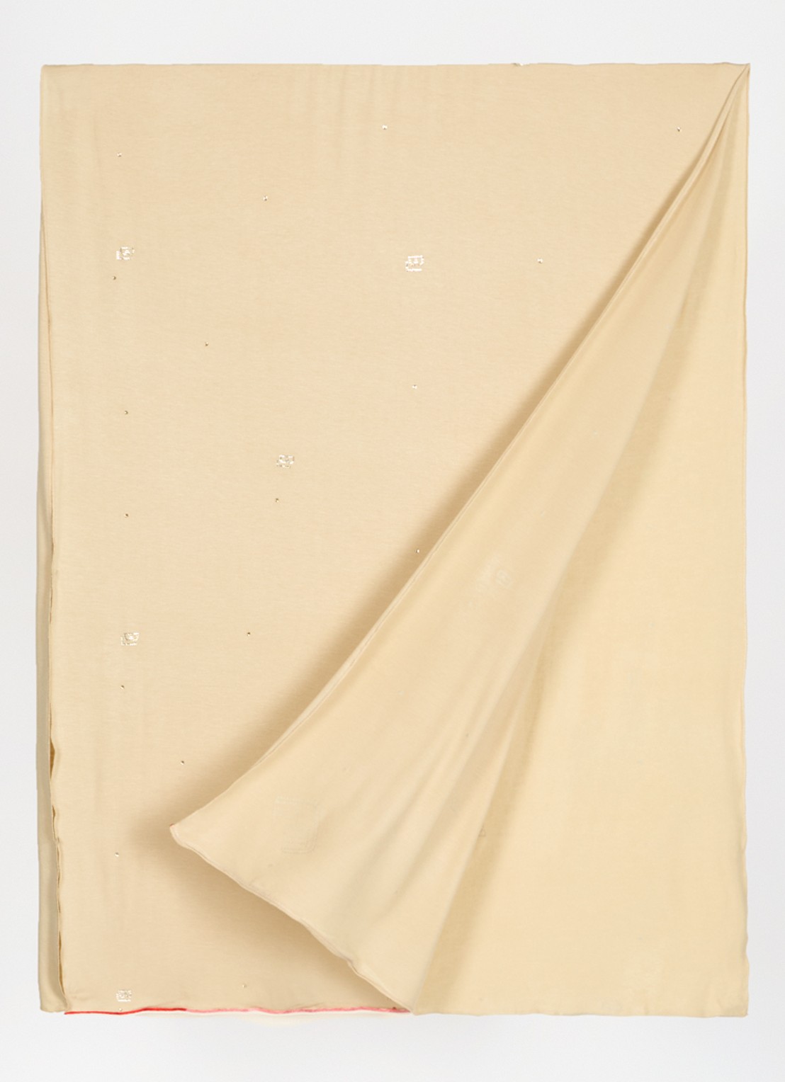 BYLIMA Initials sjaal met strass 180 x 75 cm - detail 3 donkerbeige