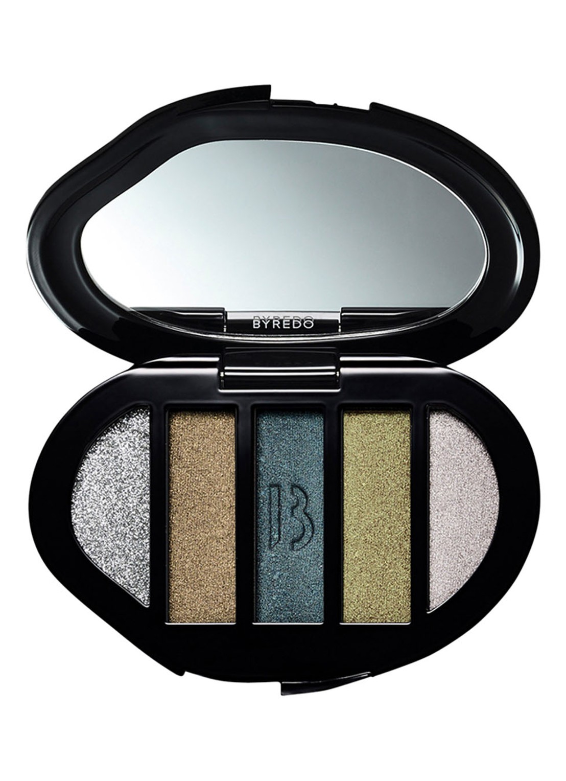 Byredo Eyeshadow 5 colours - oogschaduw palette - voorkant metal boots in the snow