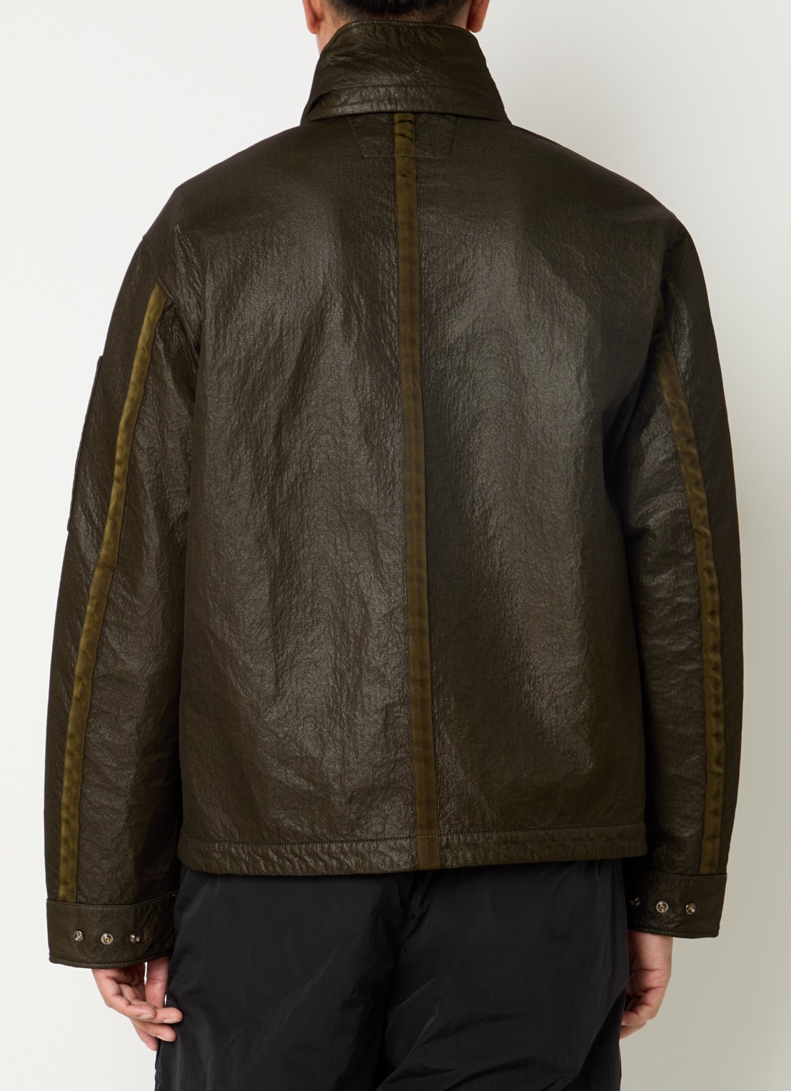 C.P. Company Bi-Face reversible jack met steekzakken - achterkant 5 groen