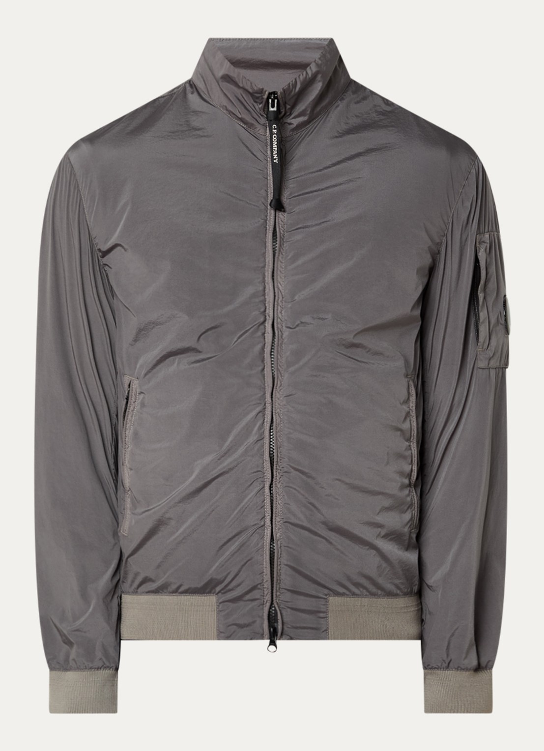 C.P. Company Jack met logo en ritszakken - voorkant 2 grijs