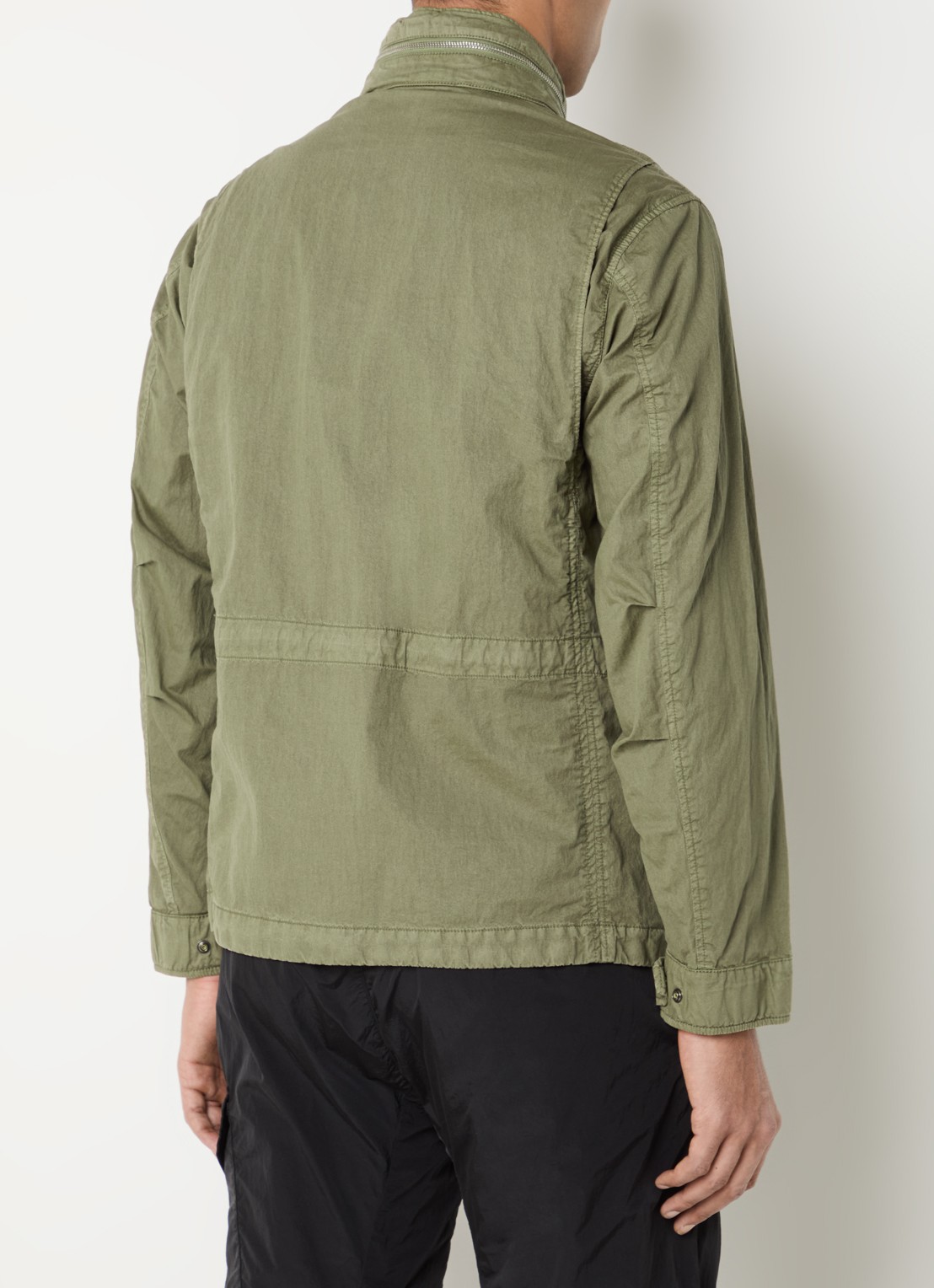 C.P. Company Jack met opgestikte zakken en logo - achterkant 2 khaki