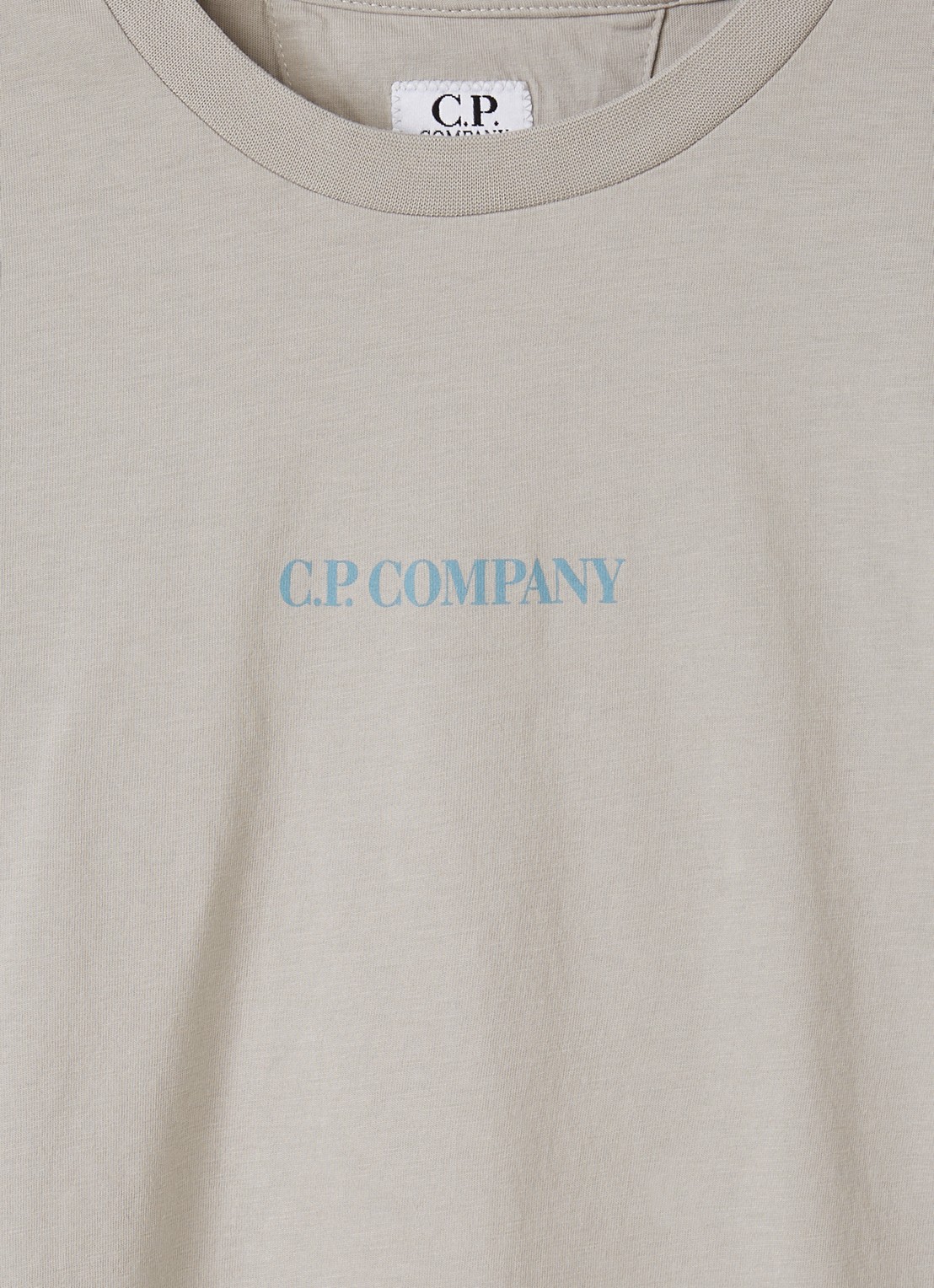 C.P. Company Longsleeve met logo - detail 3 lichtgrijs