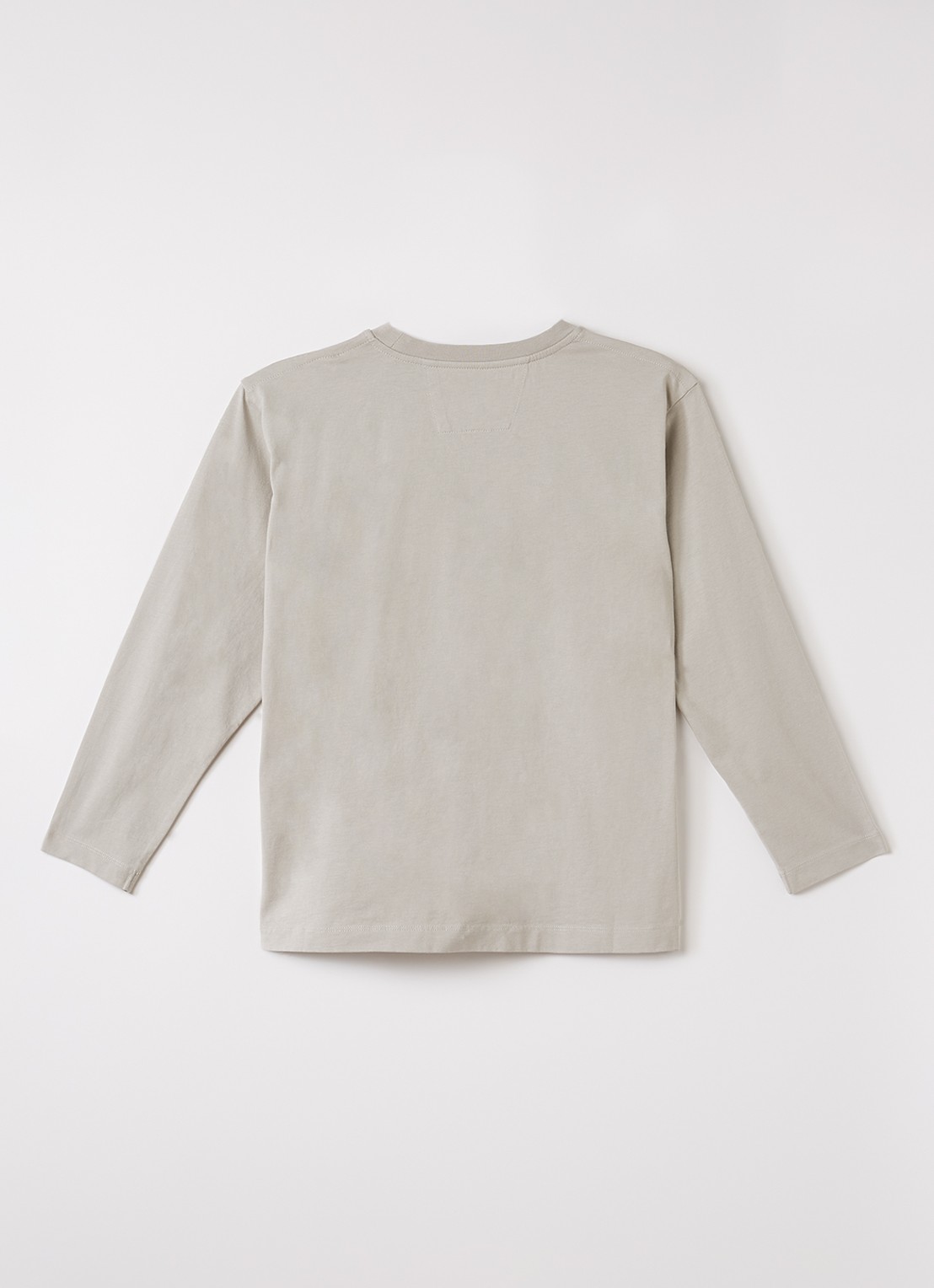 C.P. Company Longsleeve met logo - voorkant 2 lichtgrijs