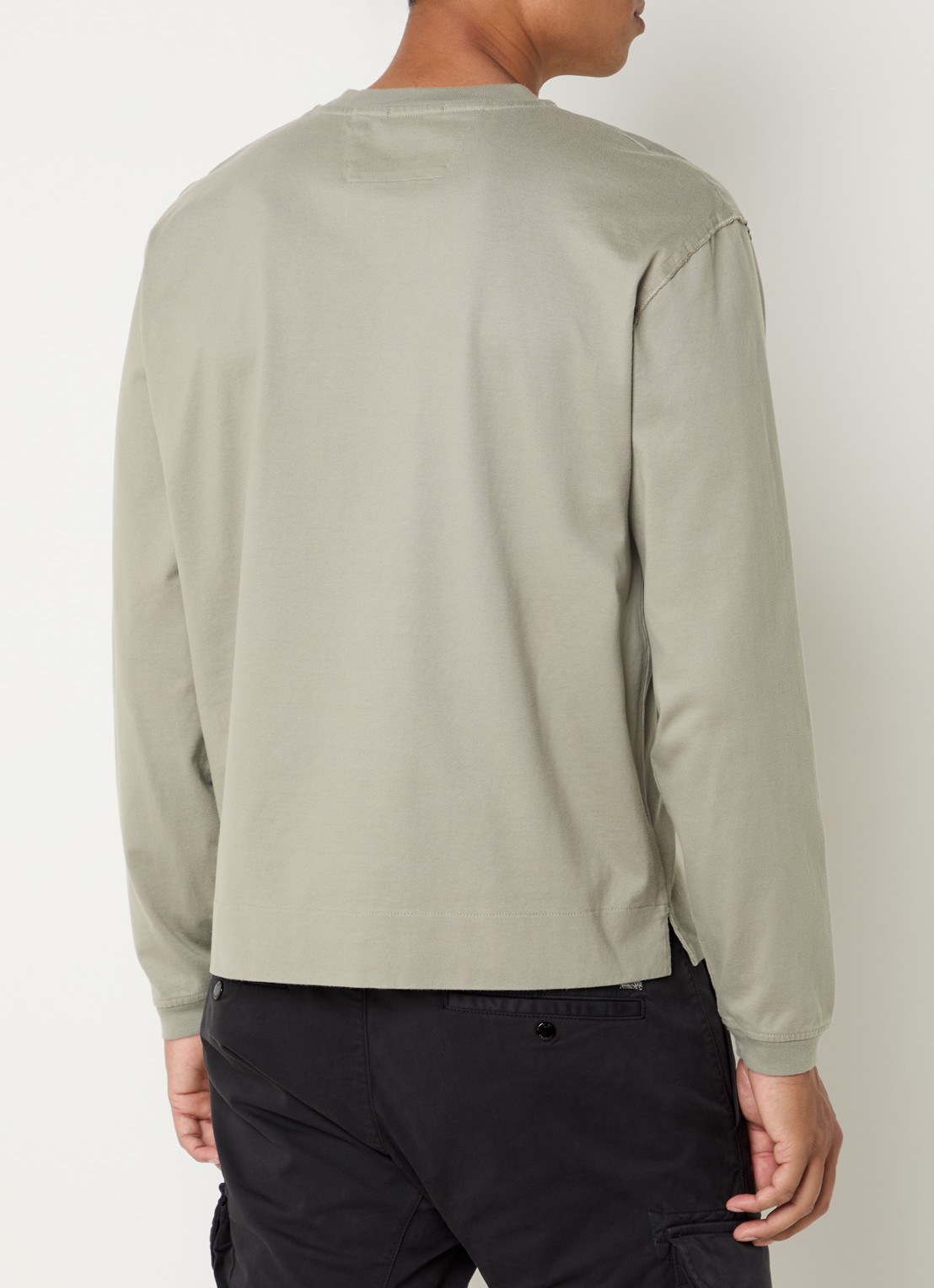 C.P. Company Longsleeve met logo - achterkant 4 khaki