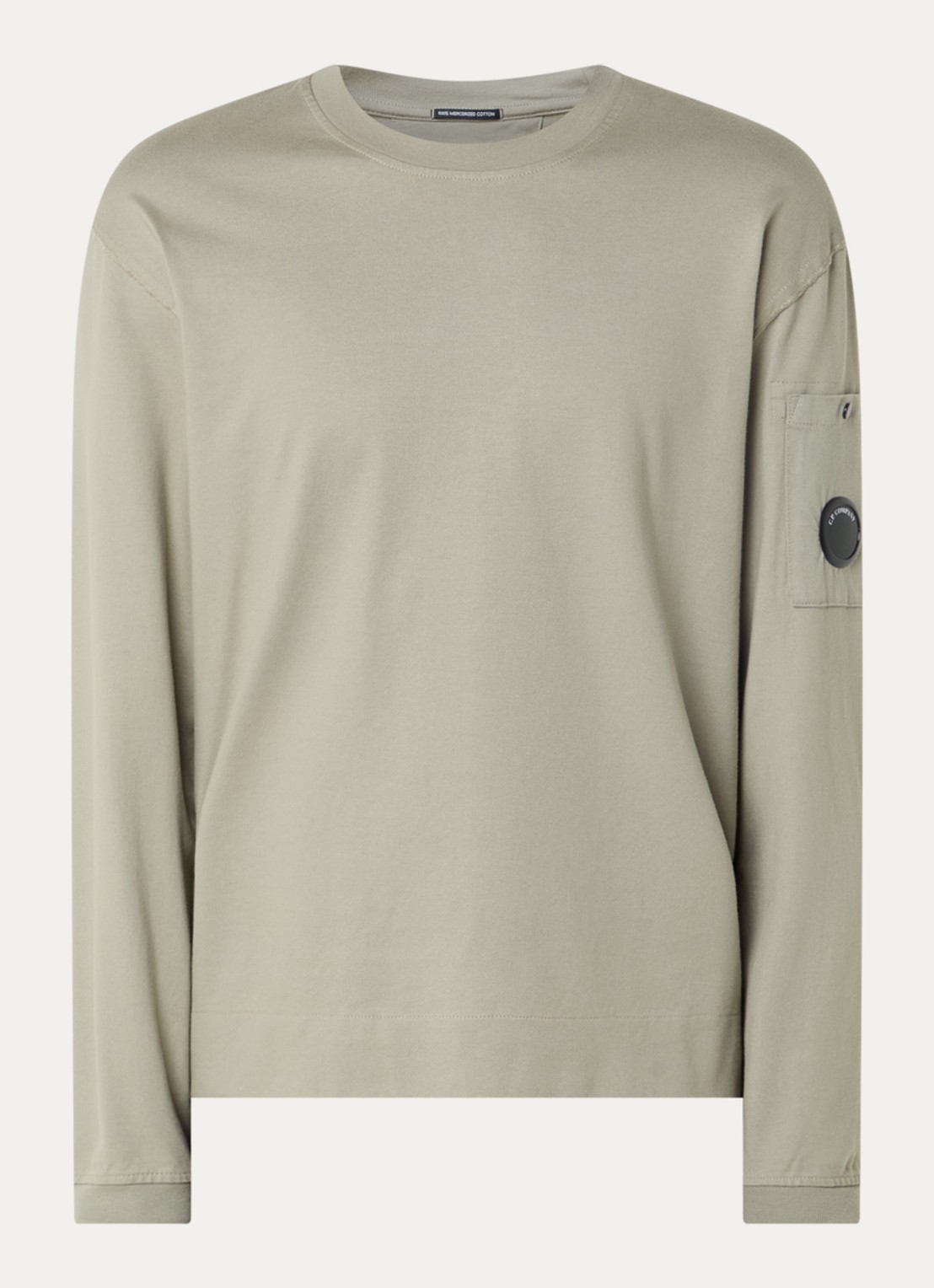 C.P. Company Longsleeve met logo - voorkant 2 khaki