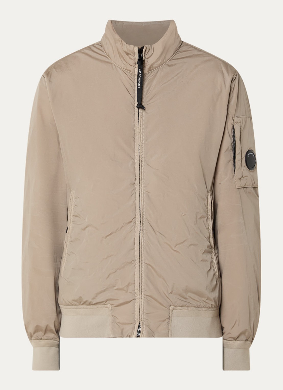 C.P. Company Nycra jack met steekzakken - voorkant khaki