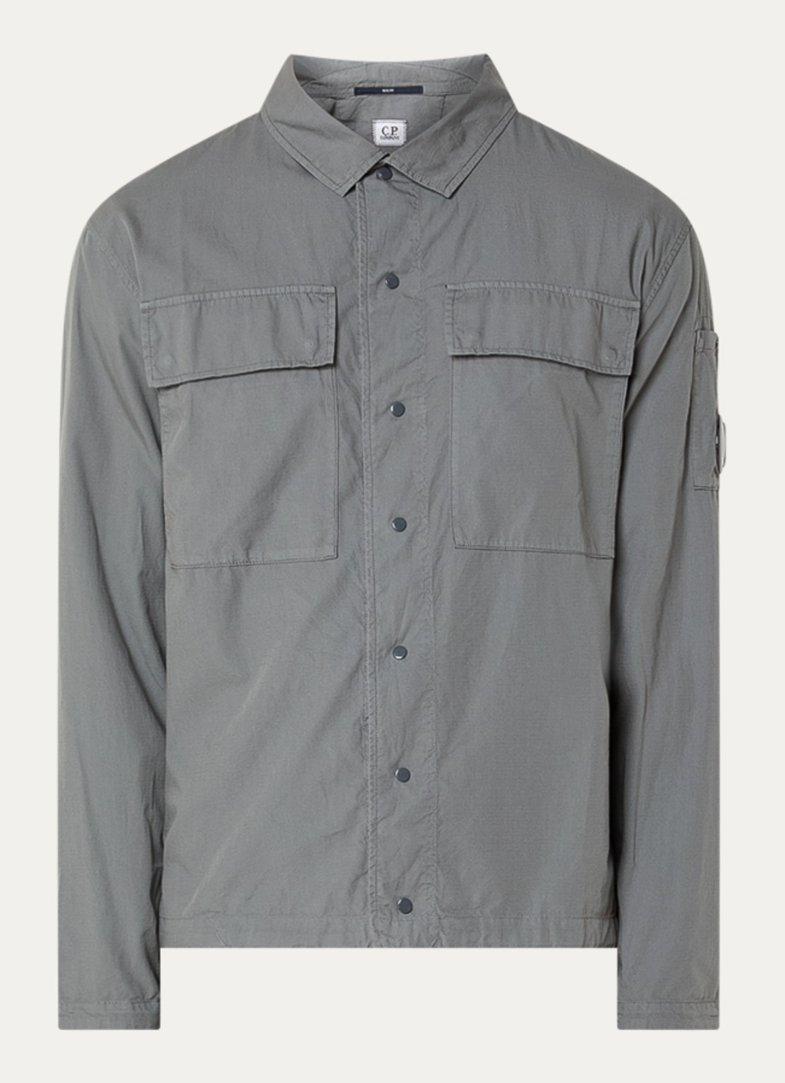 C.P. Company Overshirt met borstzakken - voorkant 3 grijs