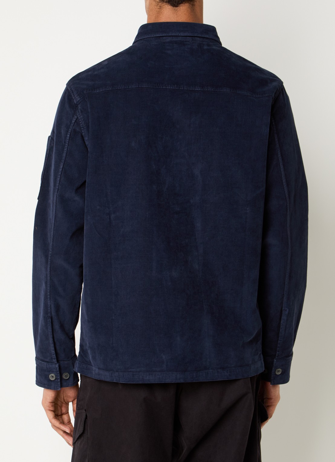 C.P. Company Overshirt van corduroy - achterkant 3 donkerblauw