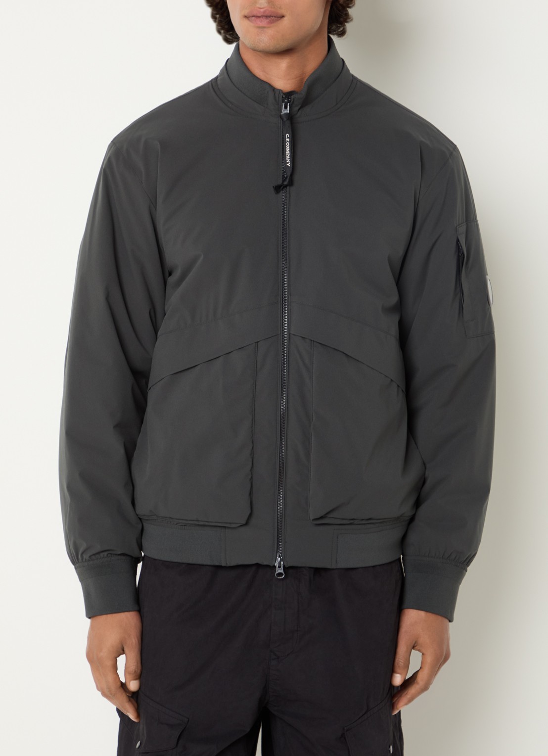 C.P. Company Pro-tek jack met ritszakken - detail antraciet