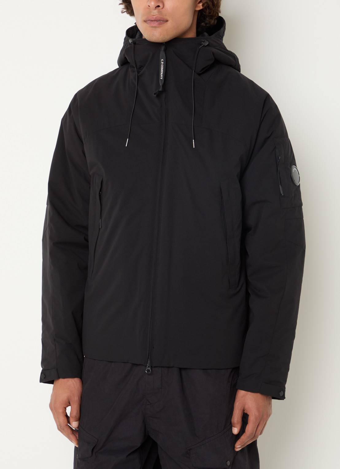 C.P. Company Pro-tek parka met ritszakken - detail zwart