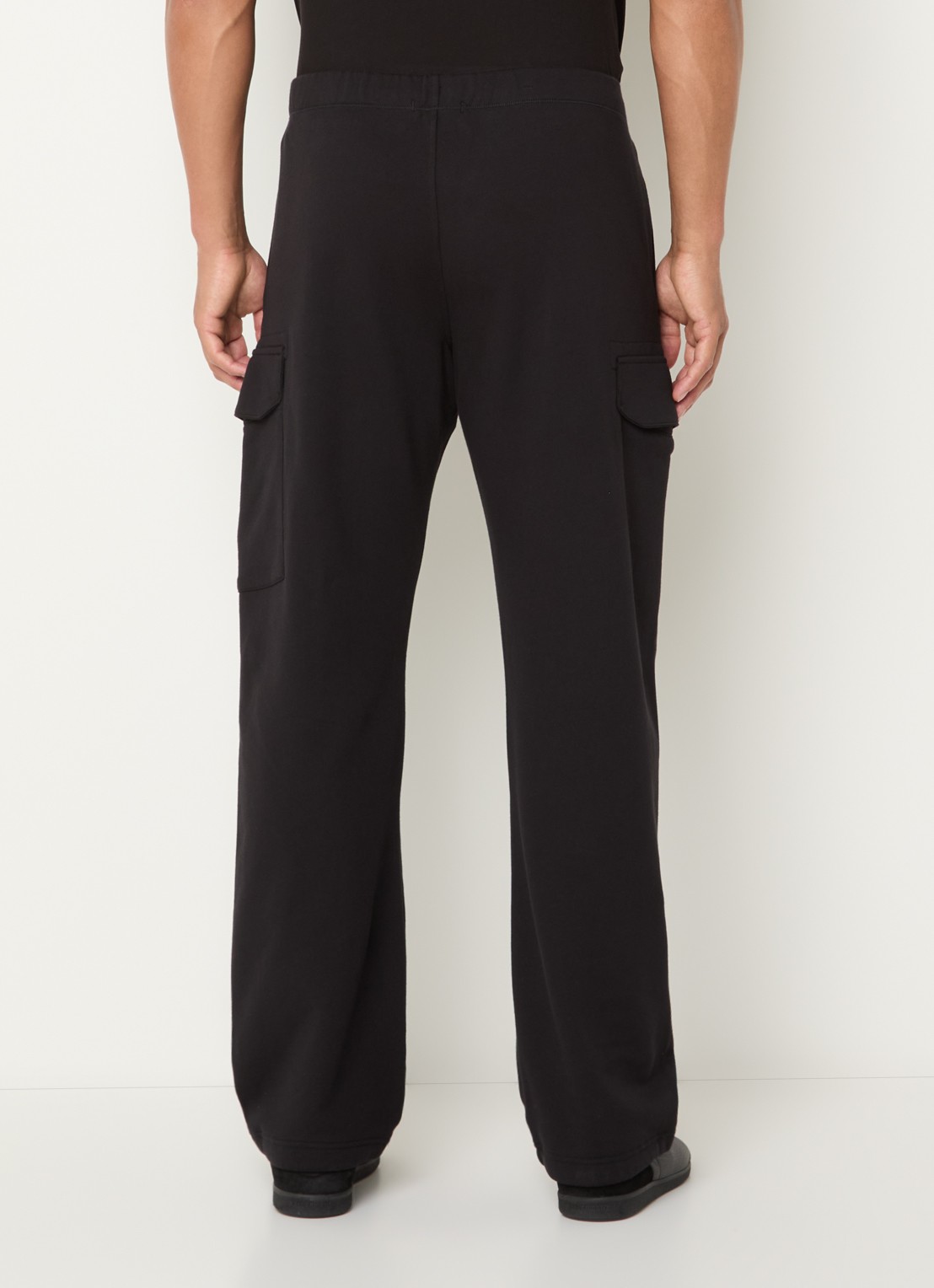C.P. Company Straight fit joggingbroek met klepzakken - achterkant 3 zwart