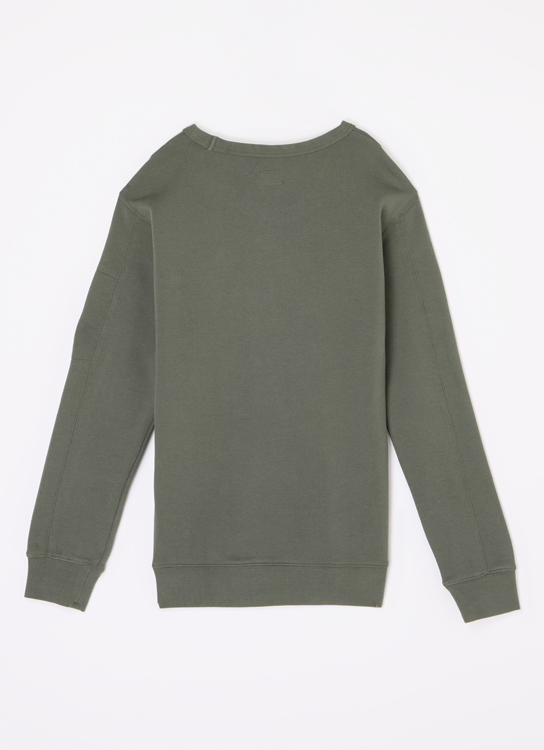 C.P. Company Sweater met logo - voorkant 2 legergroen