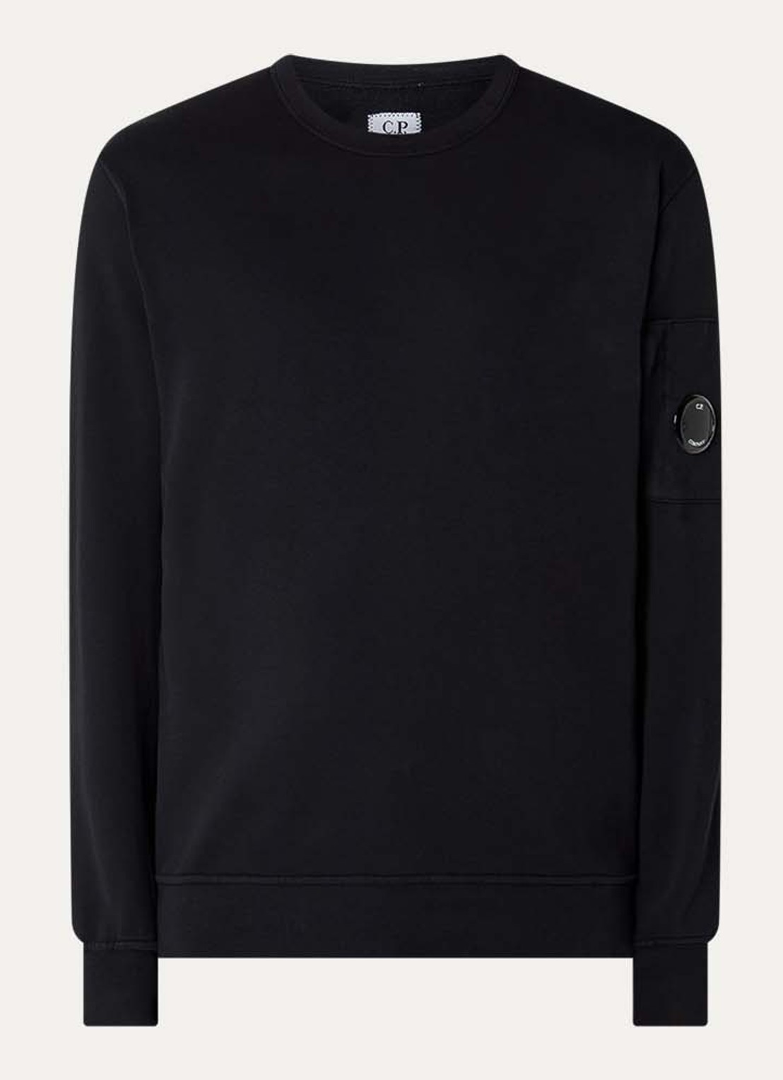 C.P. Company Sweater met logo - voorkant 2 zwart