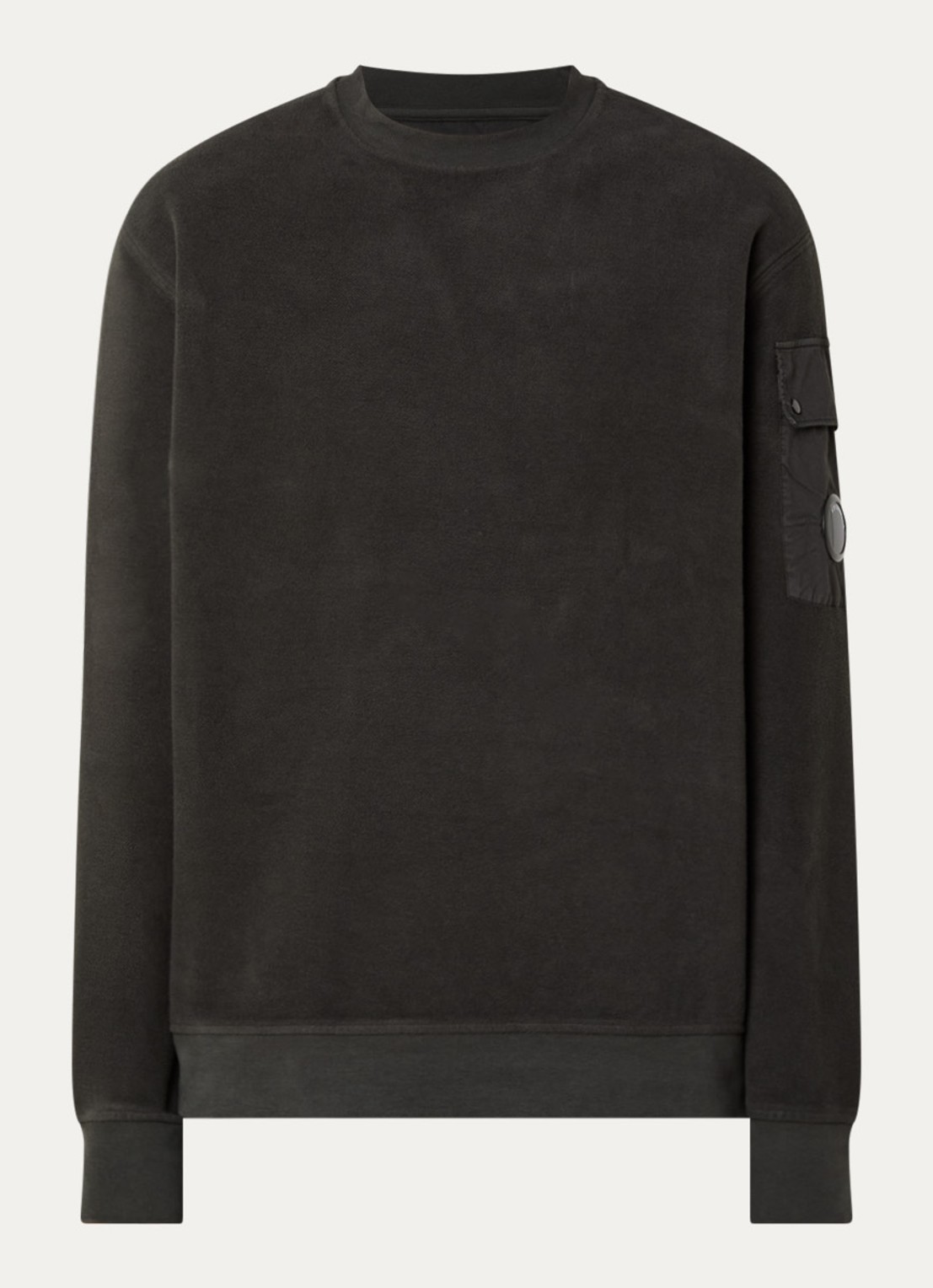 C.P. Company Sweater met logo - voorkant bronsgroen