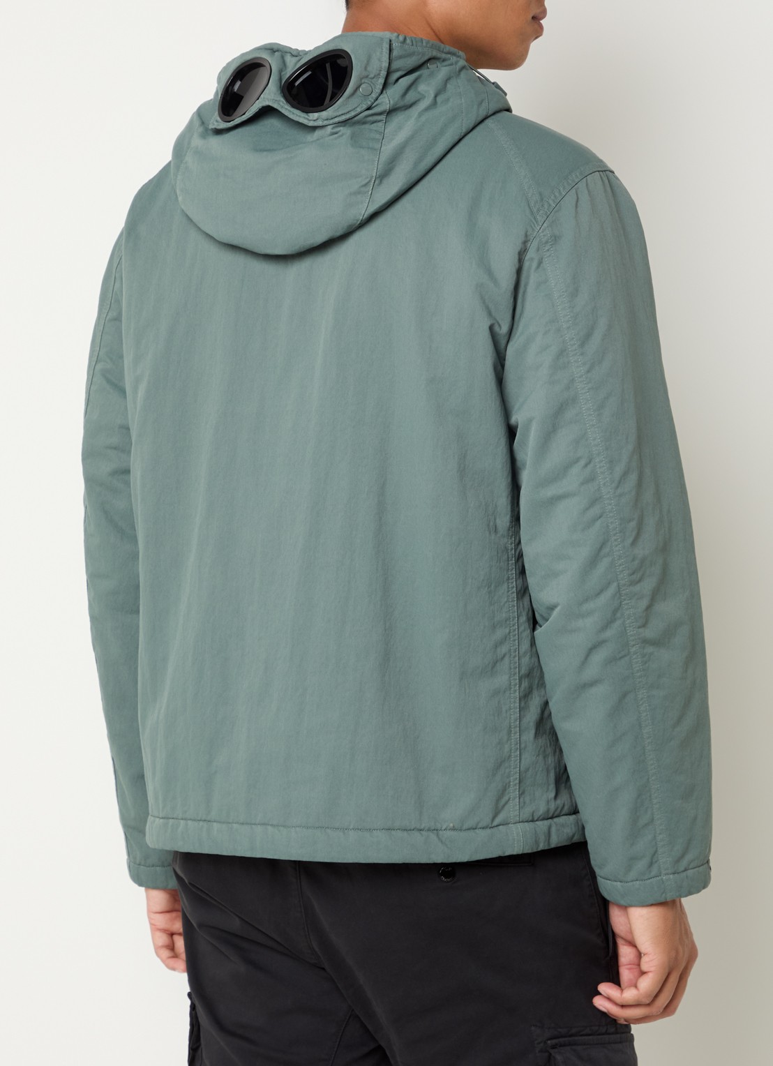 C.P. Company T-Flatt parka met klepzakken - achterkant 4 zeegroen
