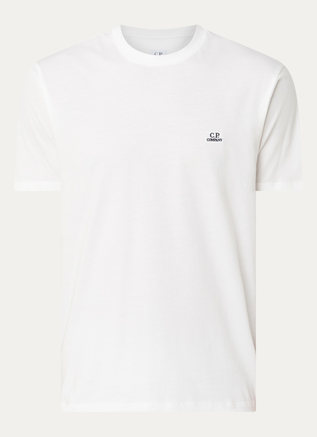 C.P. Company T-shirt met logo - voorkant gebroken wit