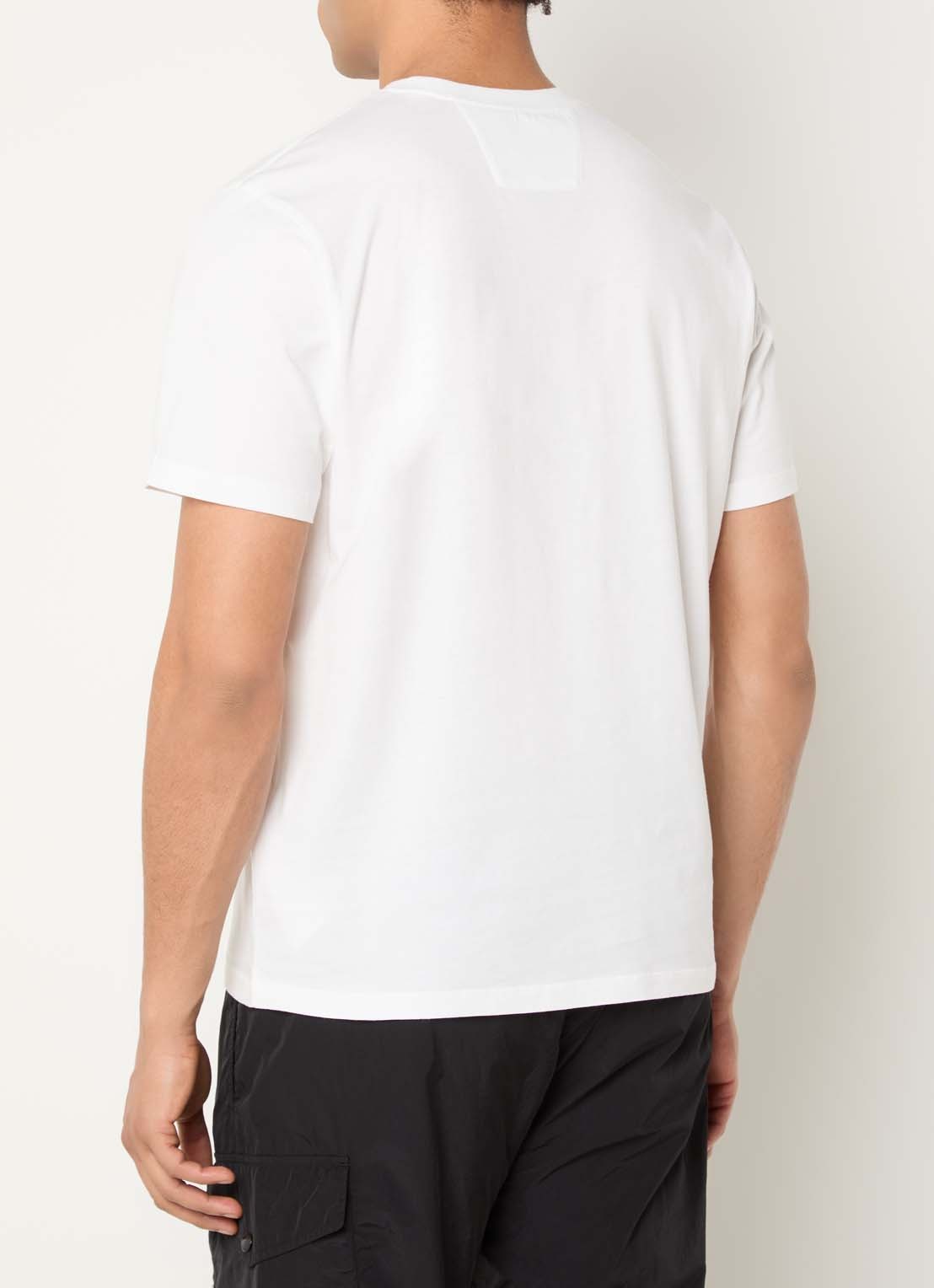 C.P. Company T-shirt met logoprint - achterkant 2 wit