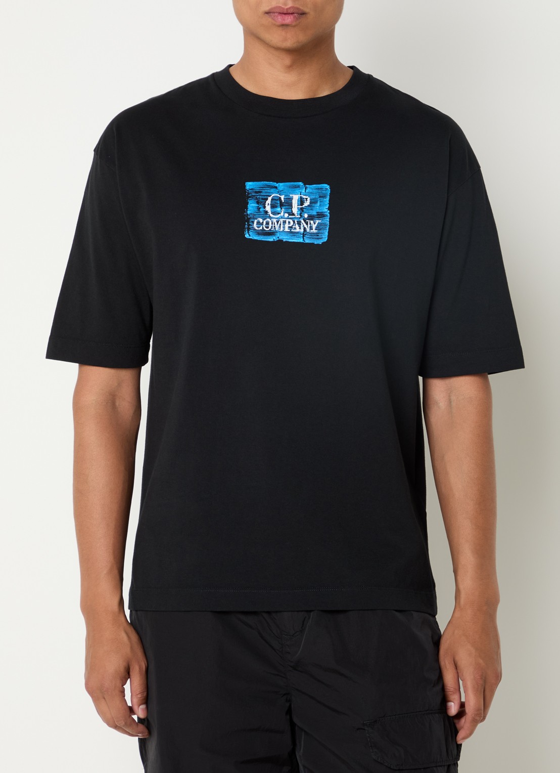 C.P. Company T-shirt met logoprint - achterkant 4 zwart