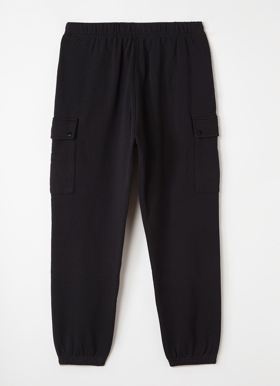 C.P. Company Tapered fit cargobroek met klepzakken - voorkant 2 zwart