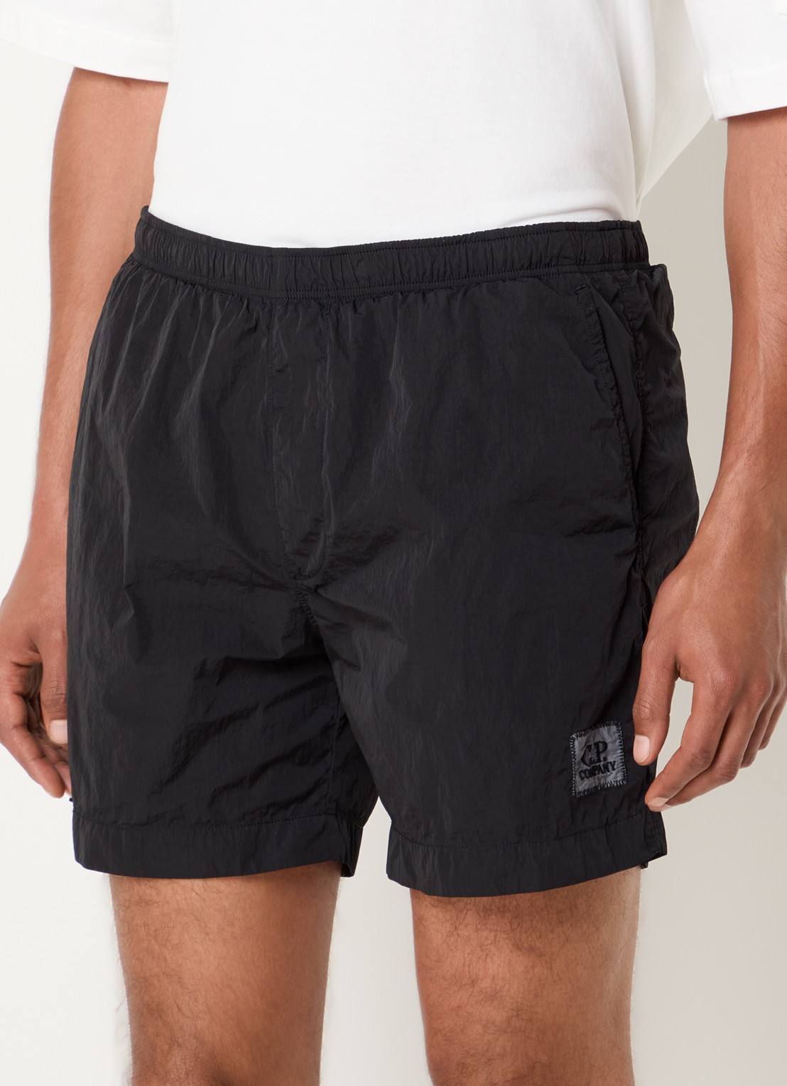 C.P. Company Zwemshorts met logo en steekzakken - detail 2 zwart