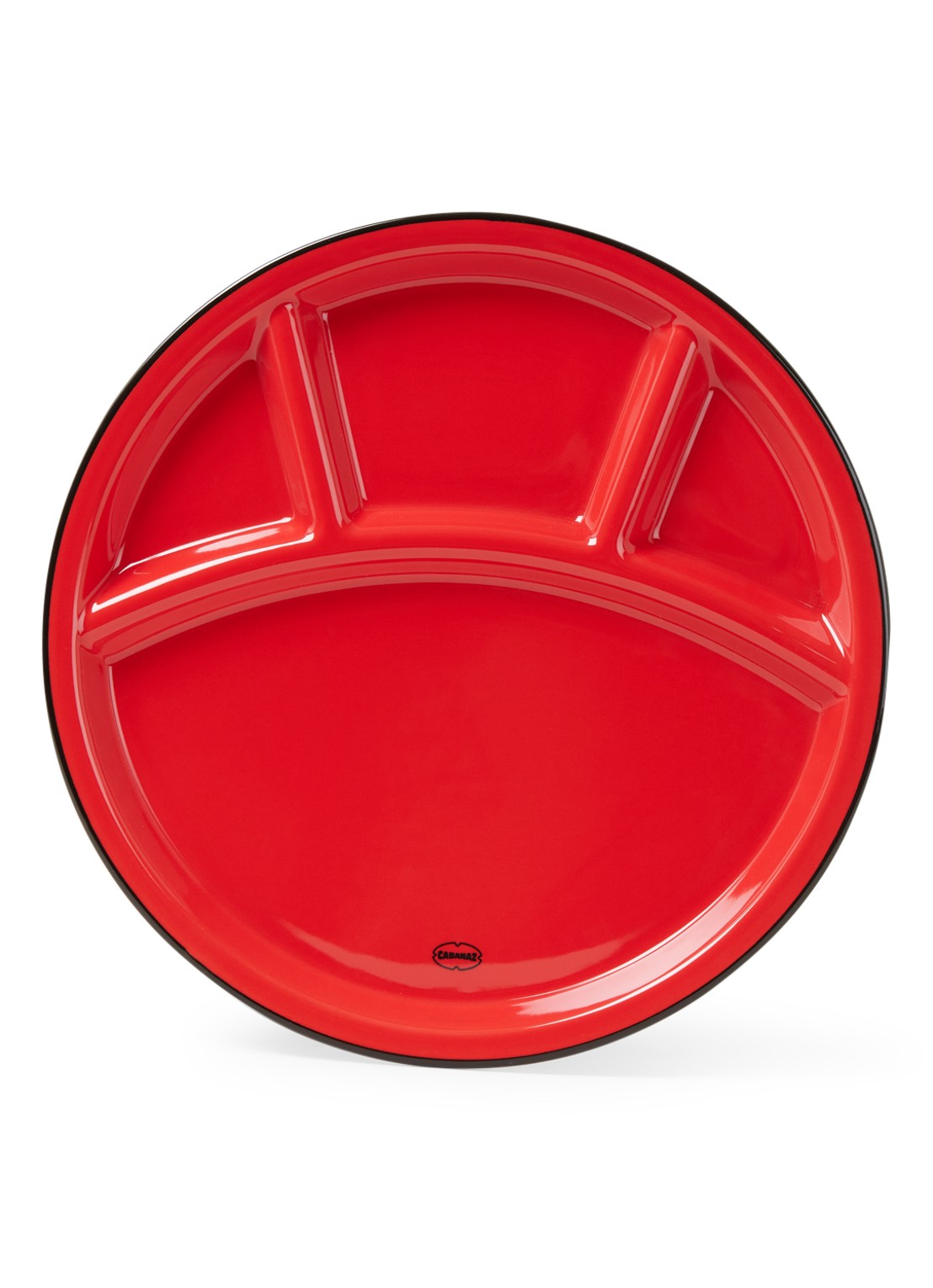Cabanaz Fonduebord 24,5 cm - voorkant steenrood