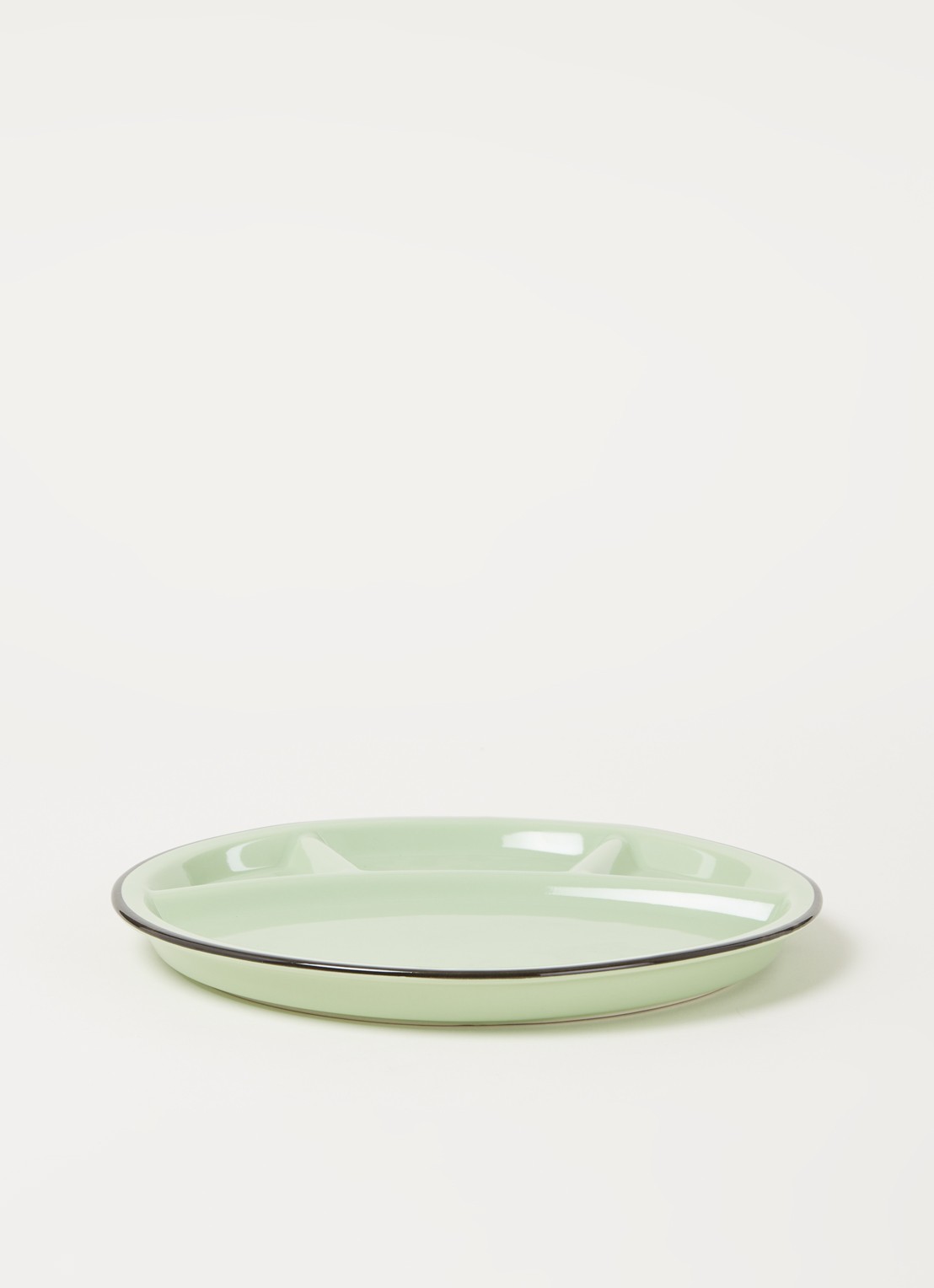 Cabanaz Fonduebord 24,5 cm - voorkant 3 lichtgroen