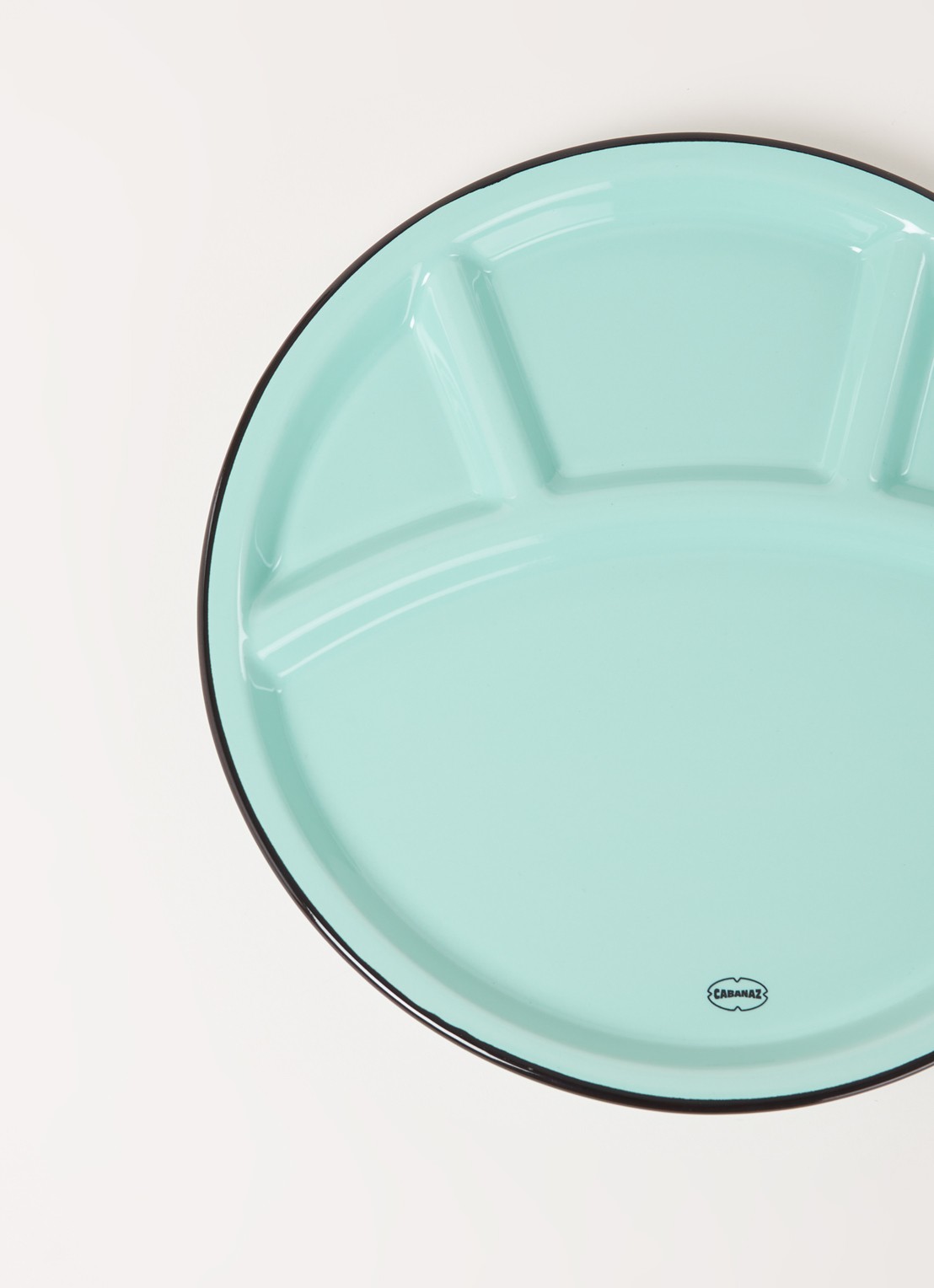 Cabanaz Fonduebord 24,5 cm - detail 3 turquoise
