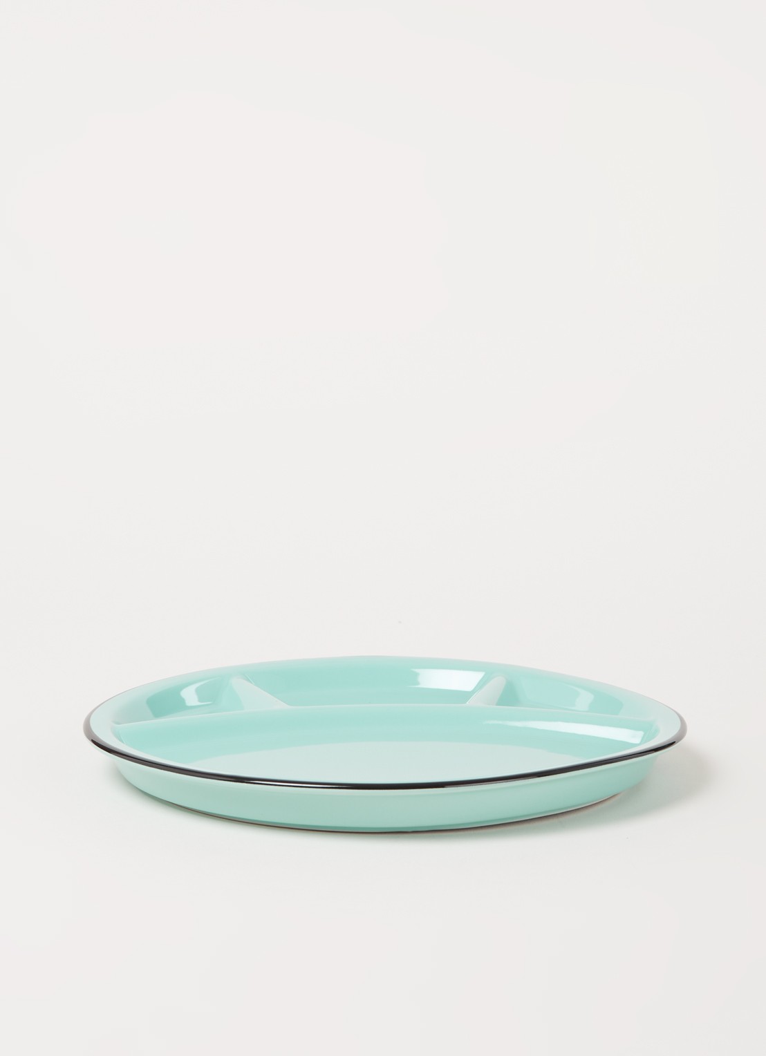 Cabanaz Fonduebord 24,5 cm - voorkant 2 turquoise