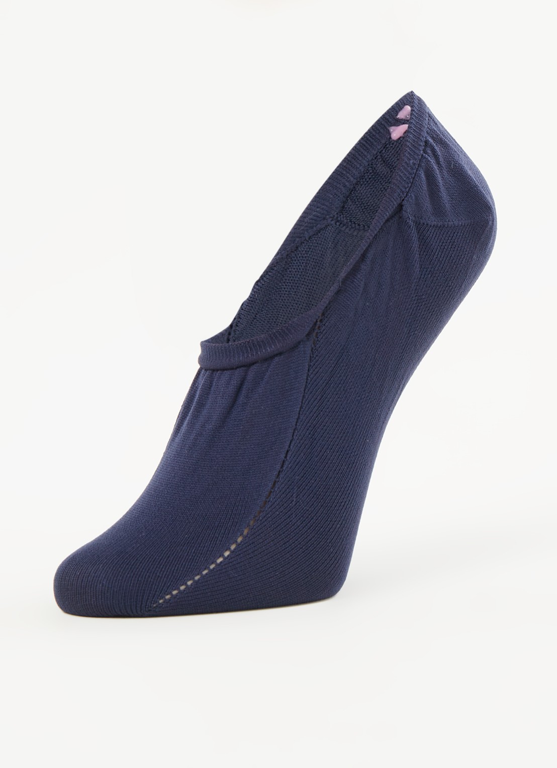 CADA Sneakersokken naadloos in 2-pack - detail blauw