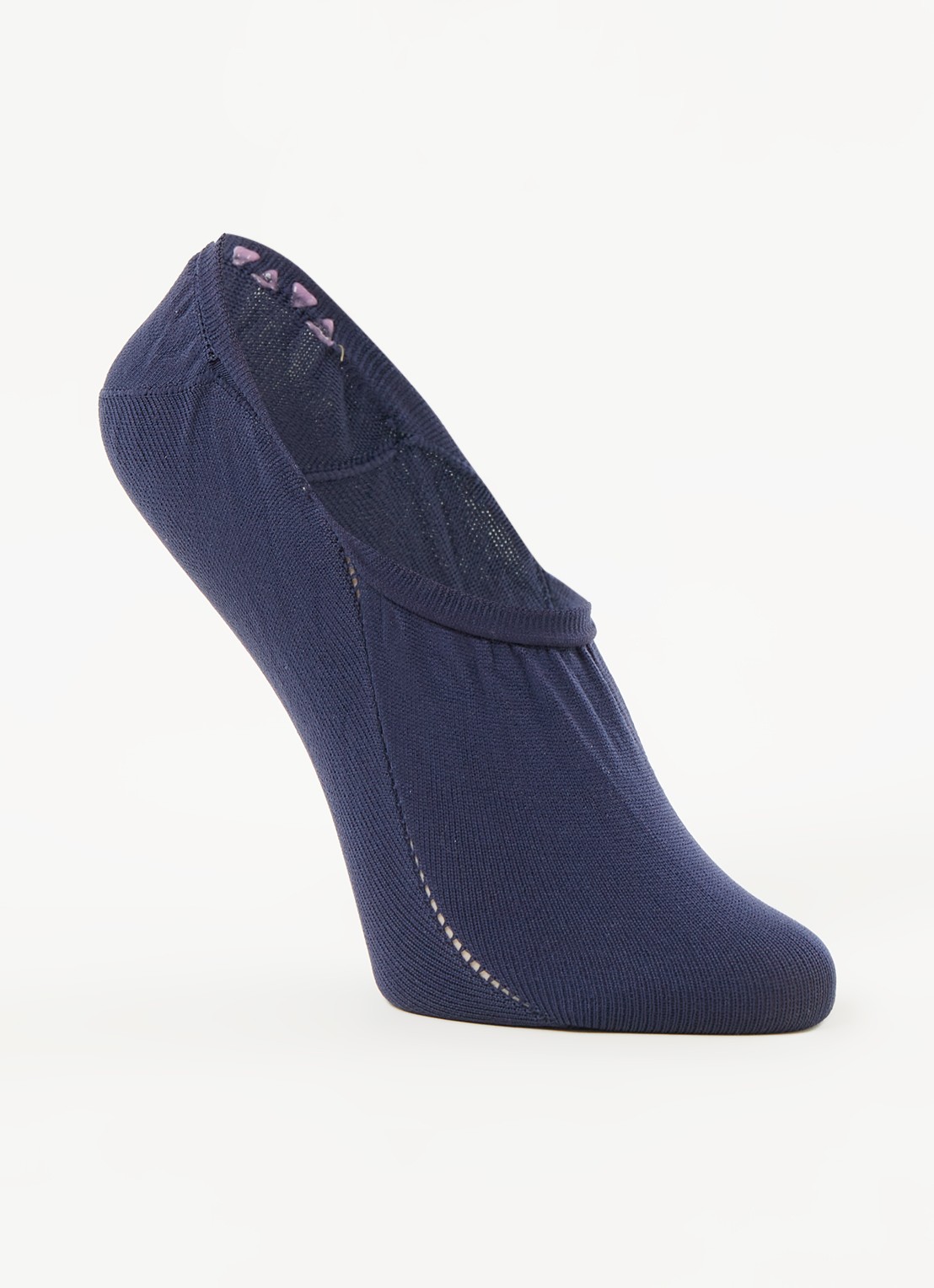 CADA Sneakersokken naadloos in 2-pack - voorkant 2 blauw