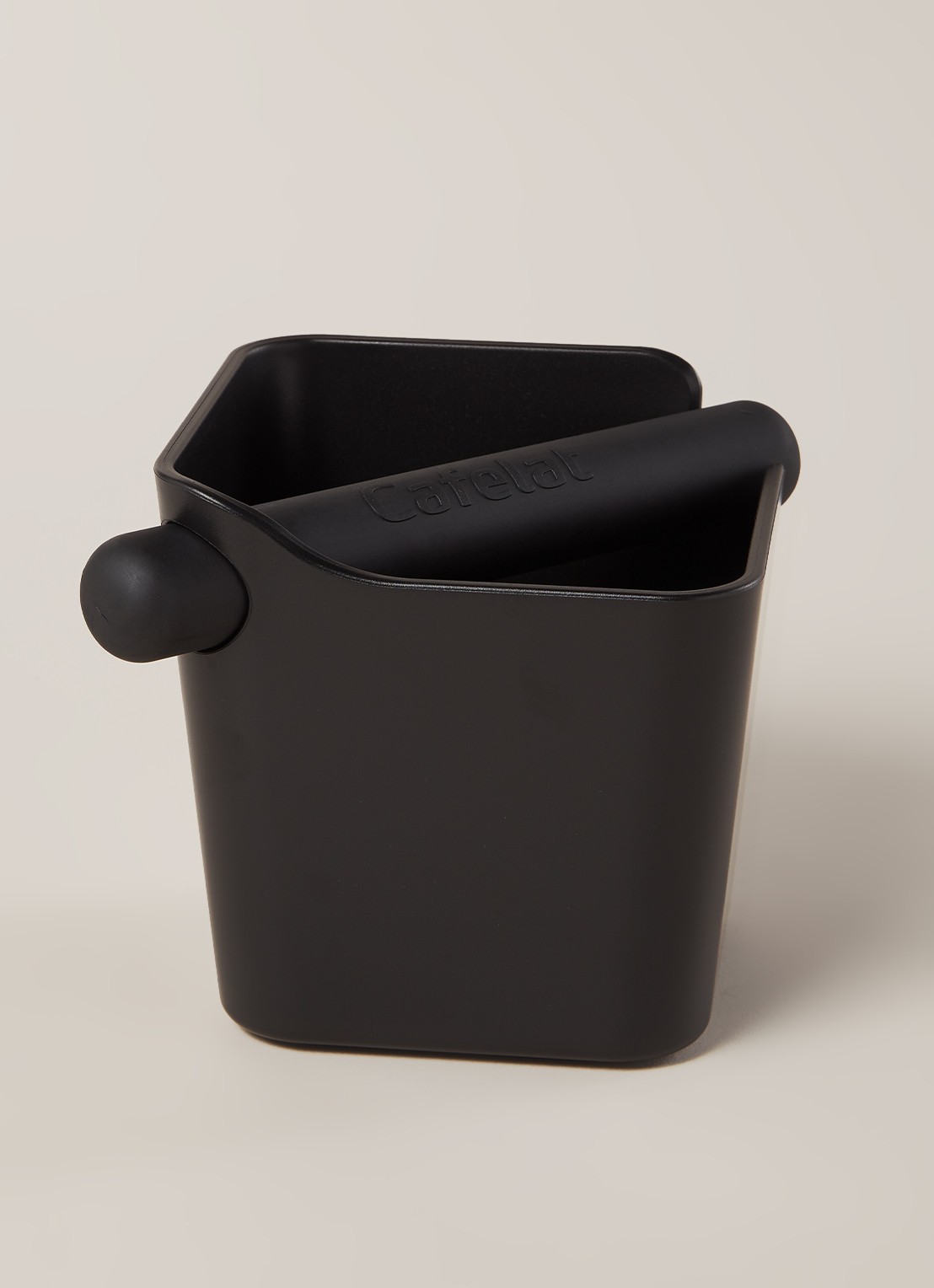 Cafelat Home Knock Box koffie uitklopbak 12 cm - voorkant 2 zwart