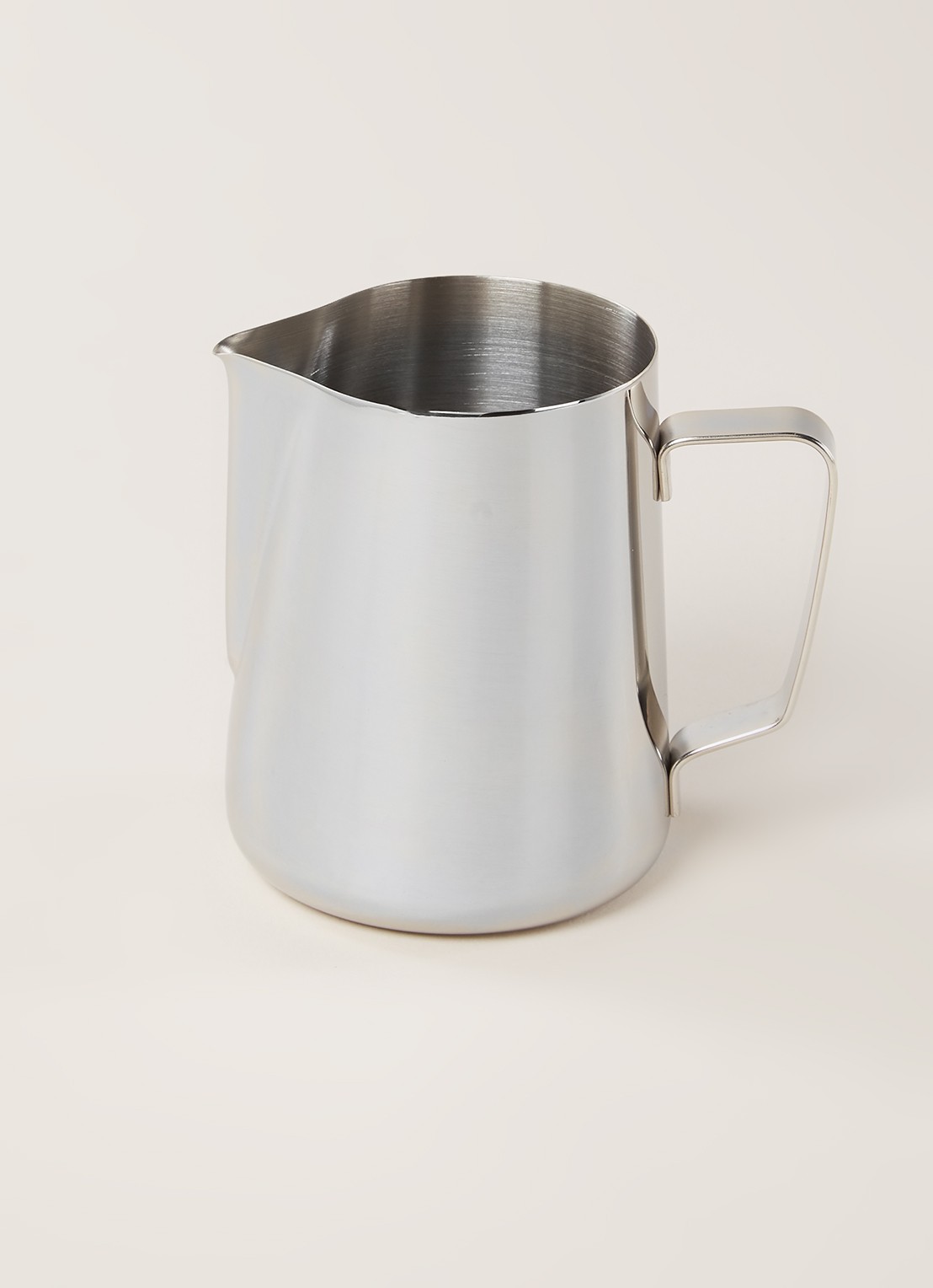 Cafelat Melkkan van roestvrij staal 600 ml - voorkant 2 roestvrijstaal