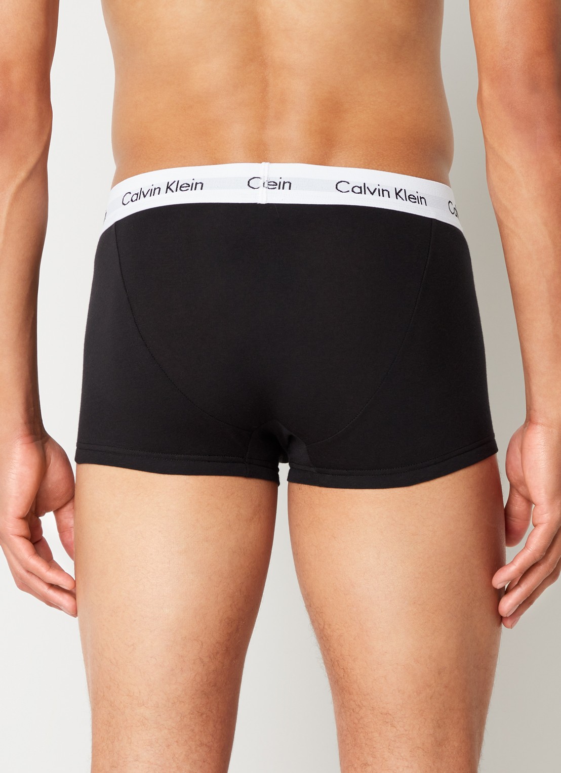 Calvin Klein 3-pack Low rise Trunk 2664 boxershorts - achterkant zwart