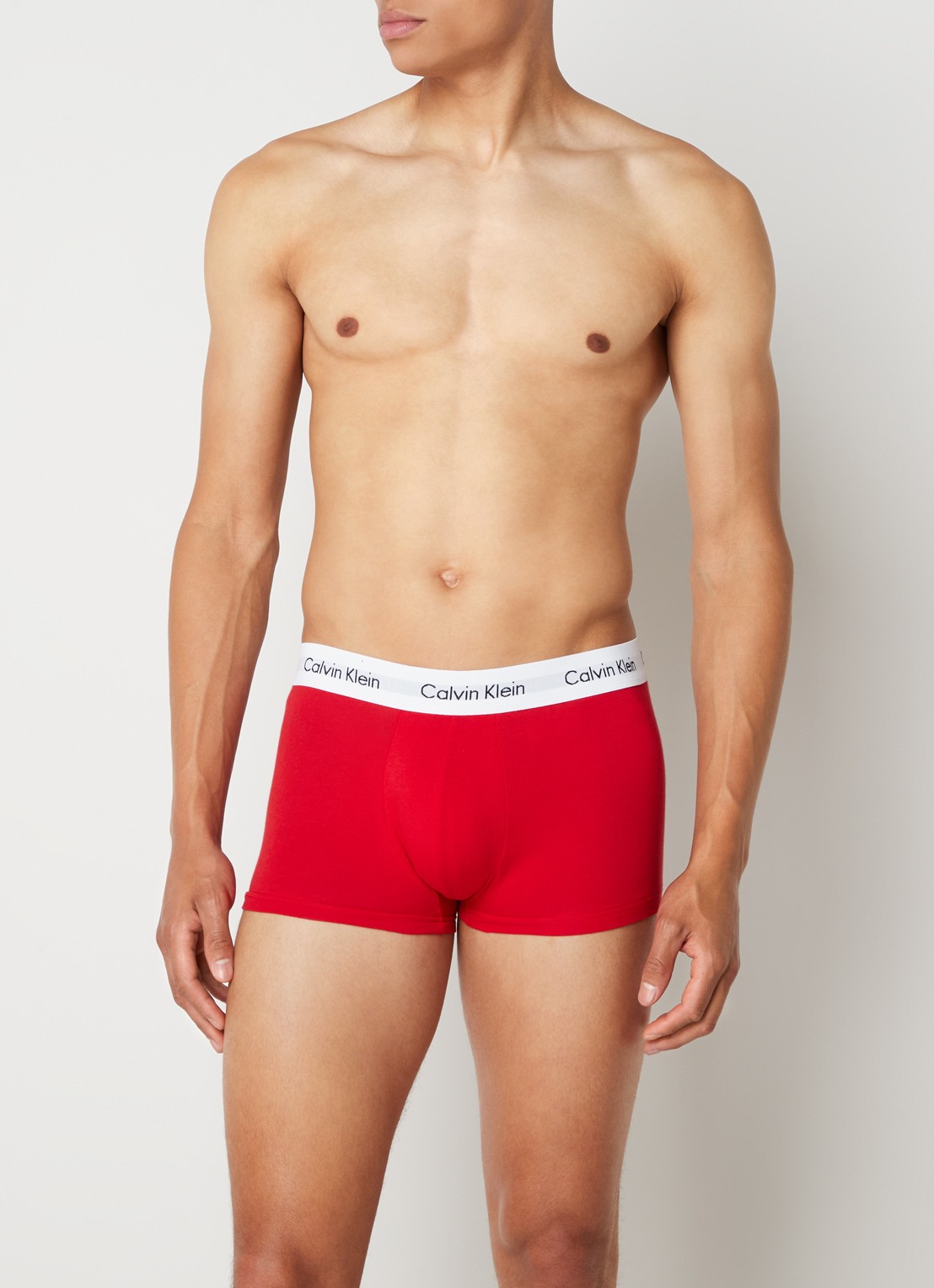 Calvin Klein 3-pack Low rise Trunk 2664 boxershorts - voorkant 4 rood