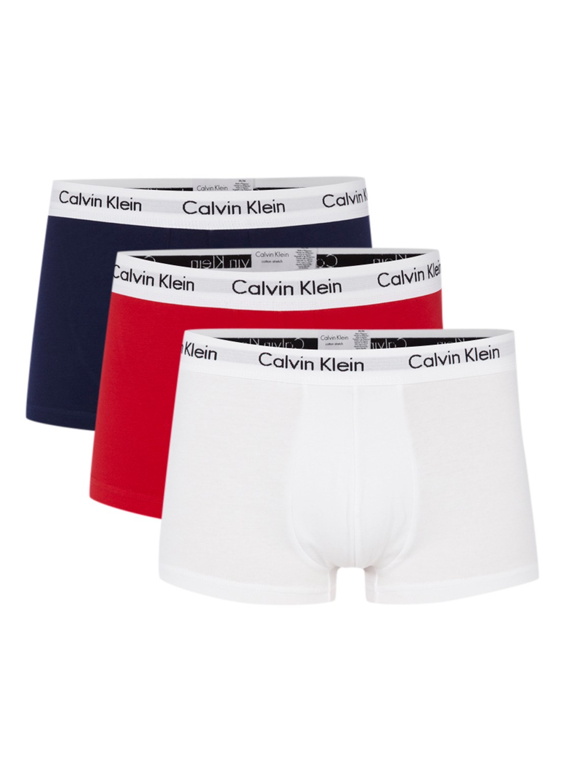 Calvin Klein 3-pack Low rise Trunk 2664 boxershorts - voorkant 5 rood