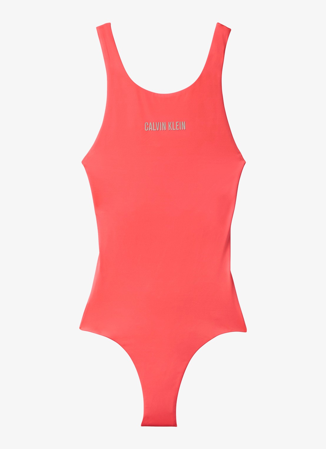Calvin Klein Badpak met logo - voorkant 2 roze